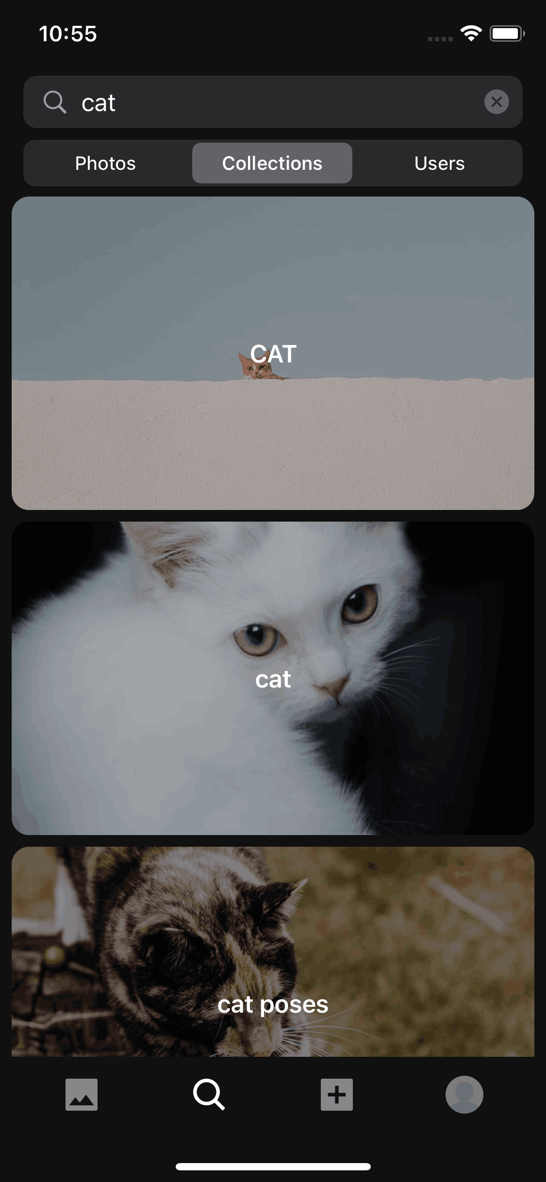 Unsplash iOS Photo & Video interface screenshot 11