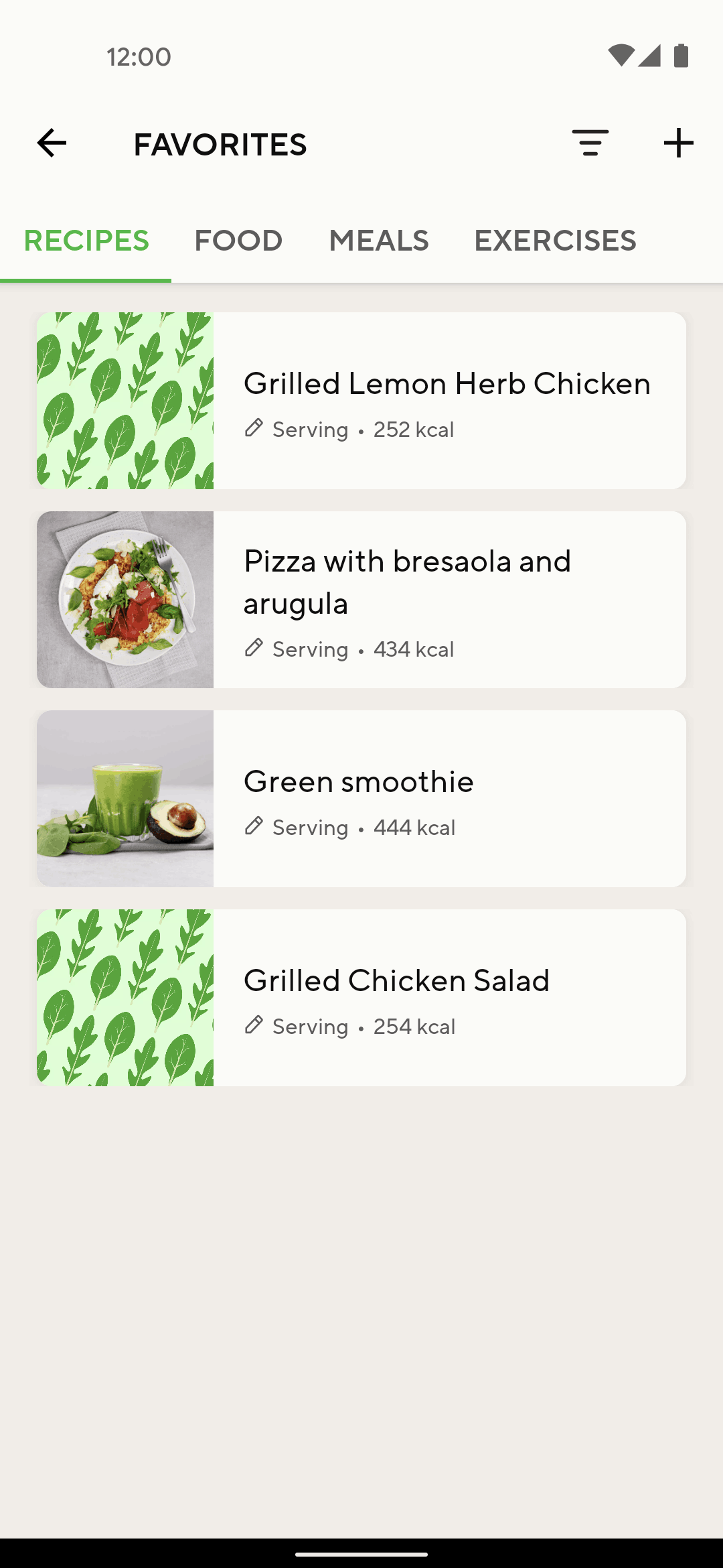 Lifesum Android Health & Fitness interface screenshot 21
