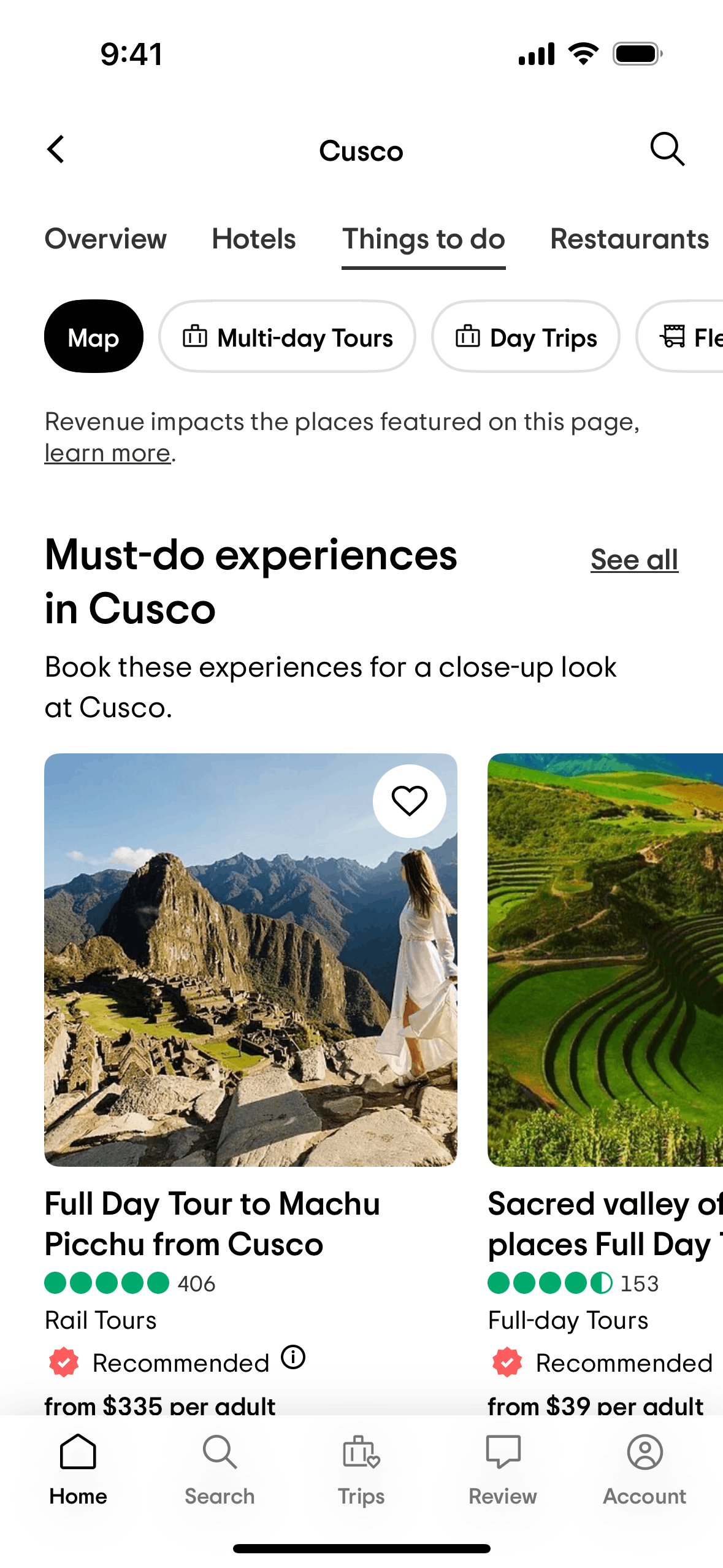 Tripadvisor iOS Travel & Transportation interface screenshot 5