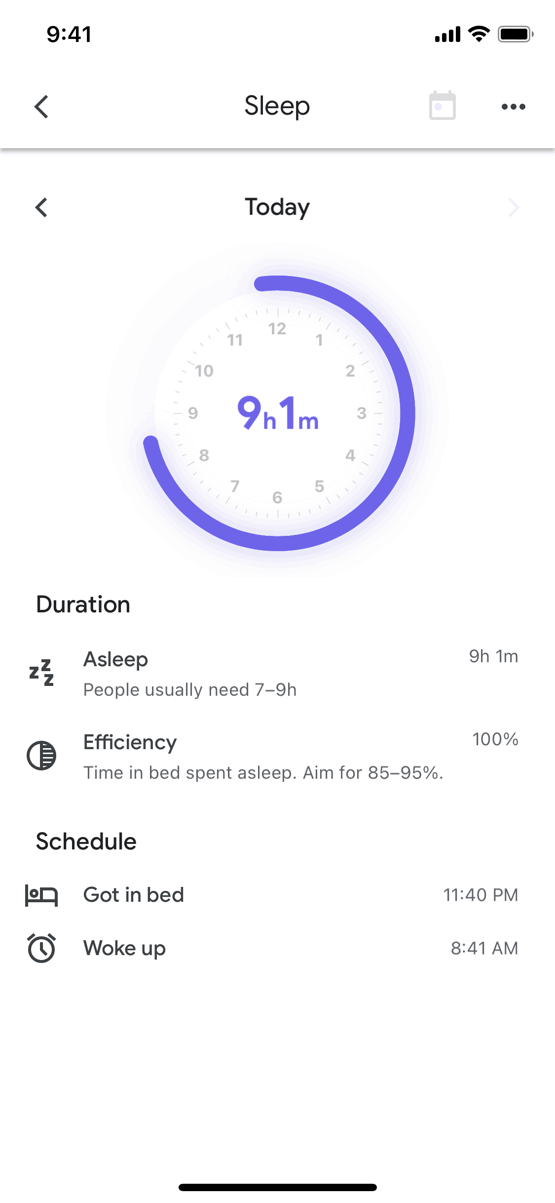 Google Fit iOS Health & Fitness interface screenshot 3