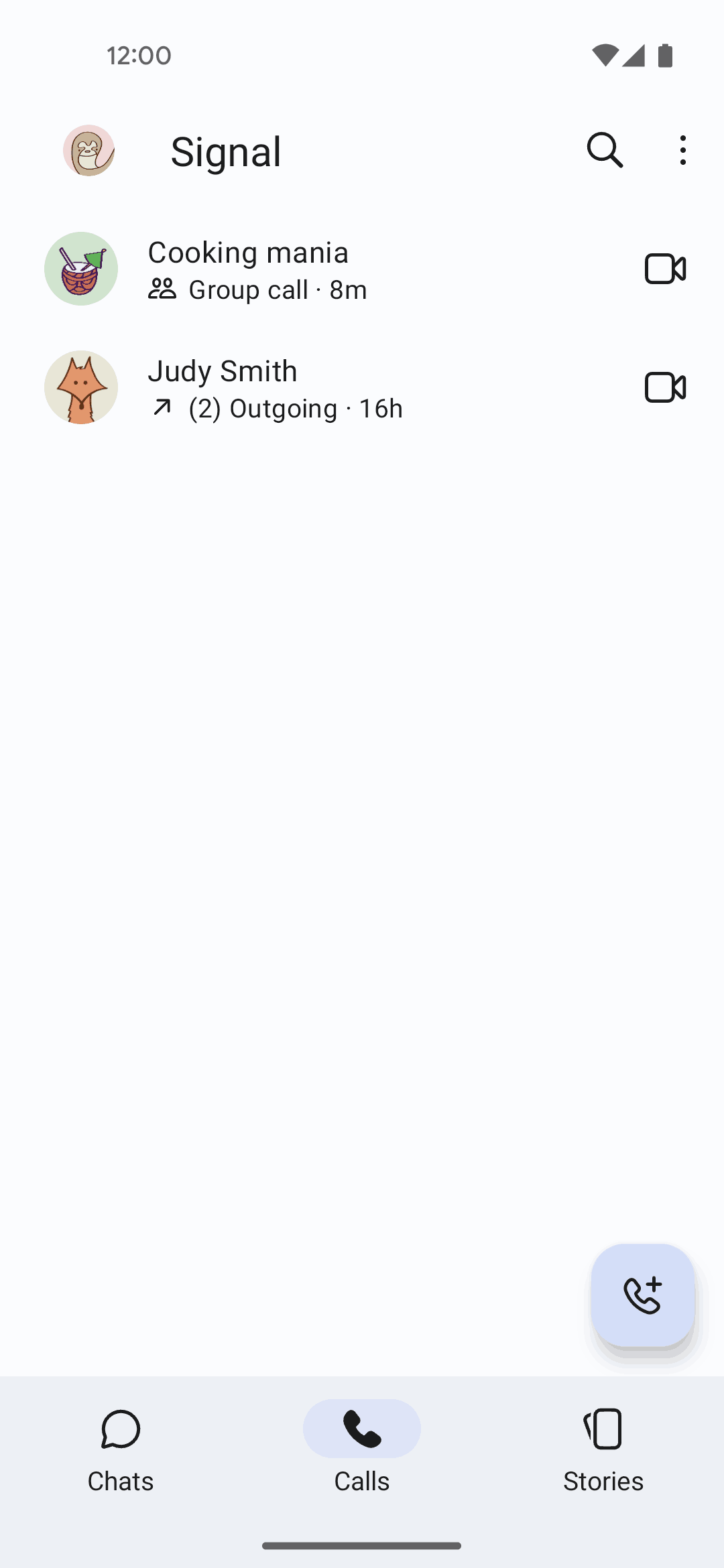 Signal Android Social Networking interface screenshot 3