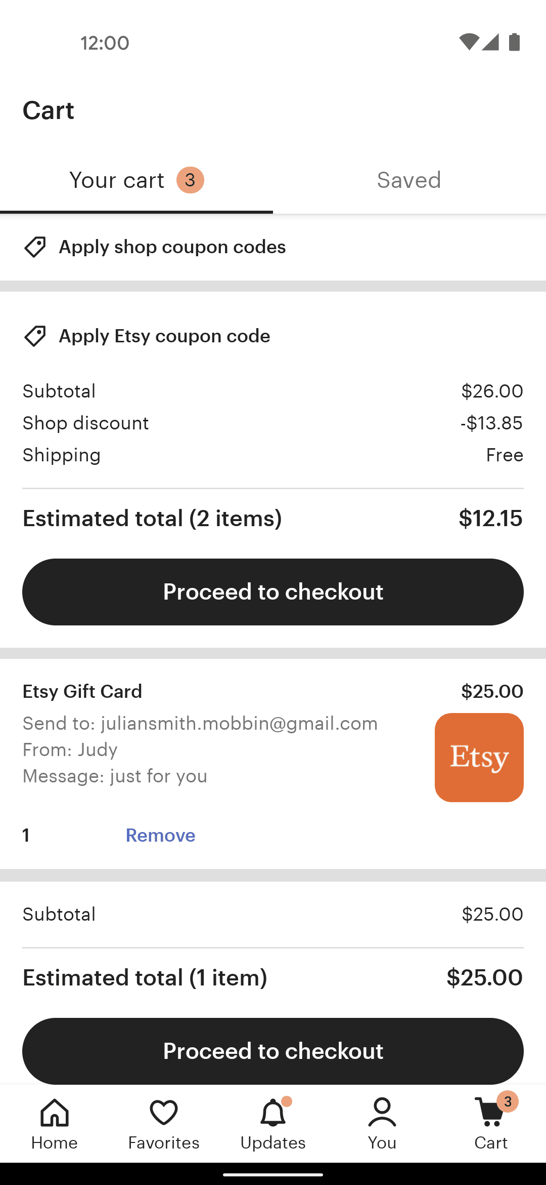 Etsy Android Shopping interface screenshot 16