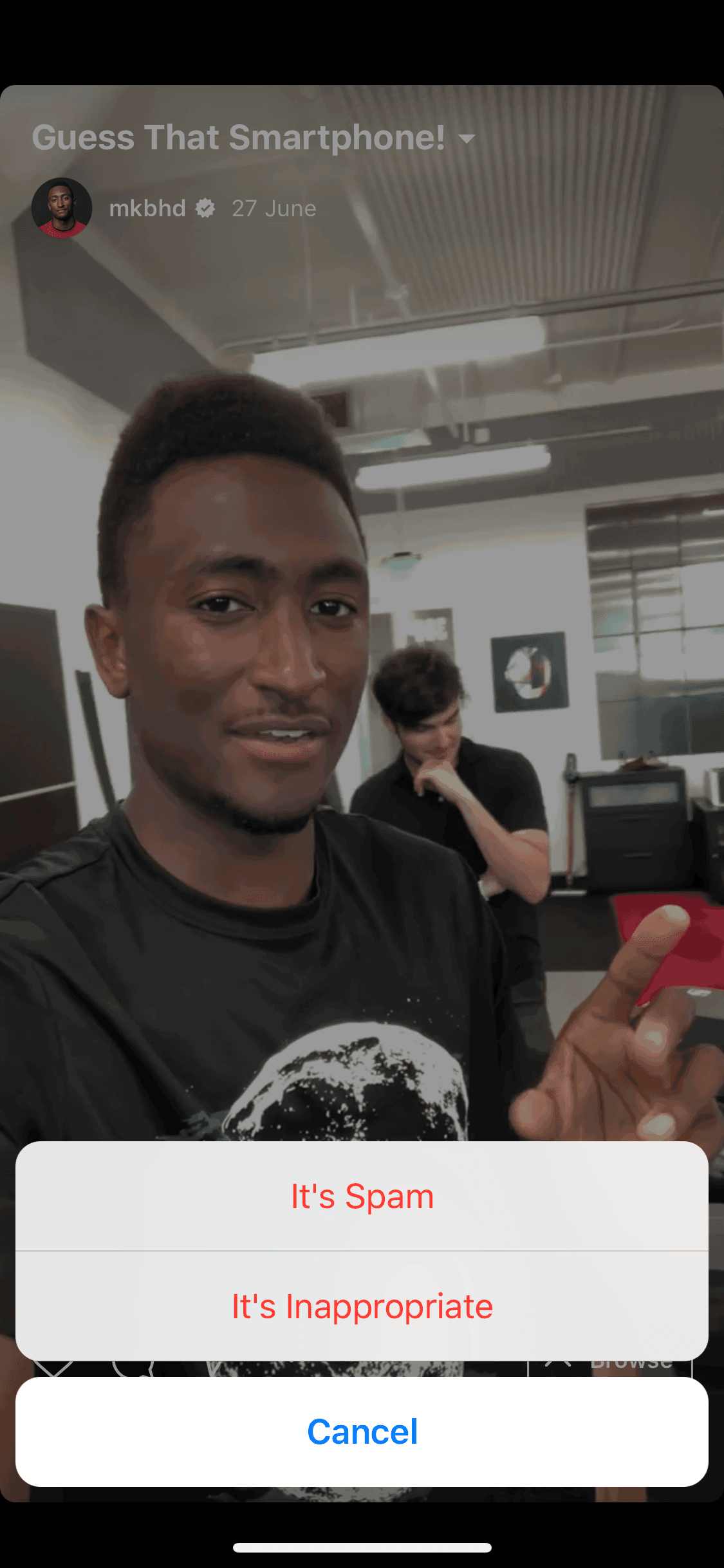 IGTV iOS Photo & Video interface screenshot 18