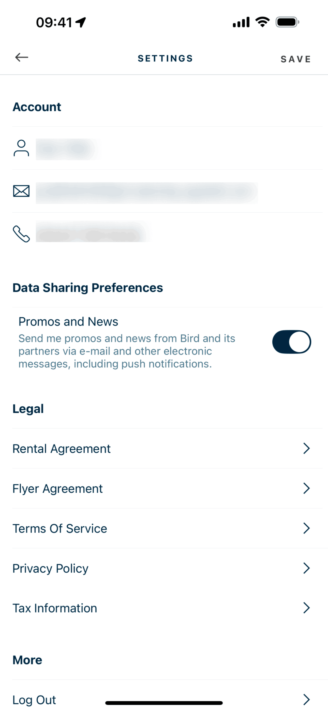 Bird iOS Travel & Transportation interface screenshot 22