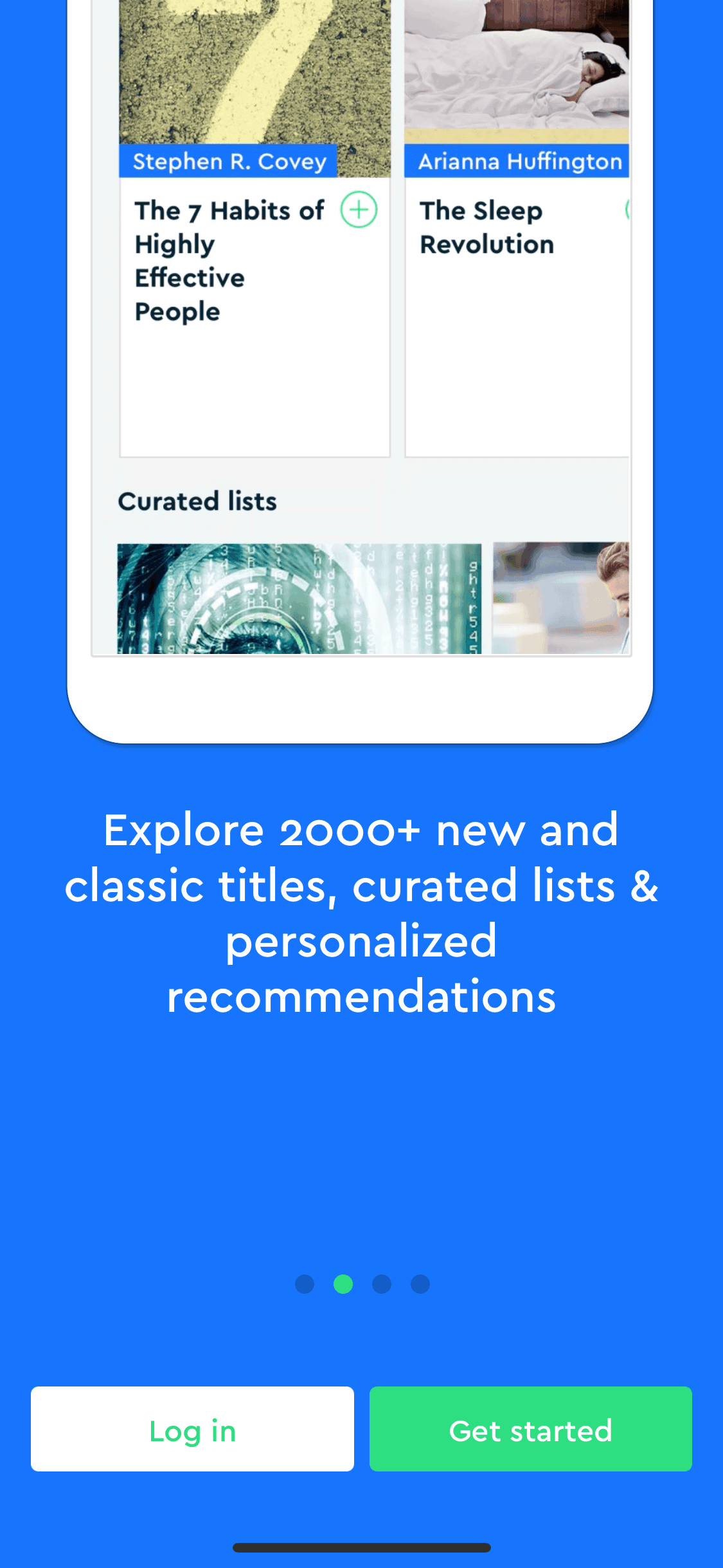 Blinkist iOS Education interface screenshot 3