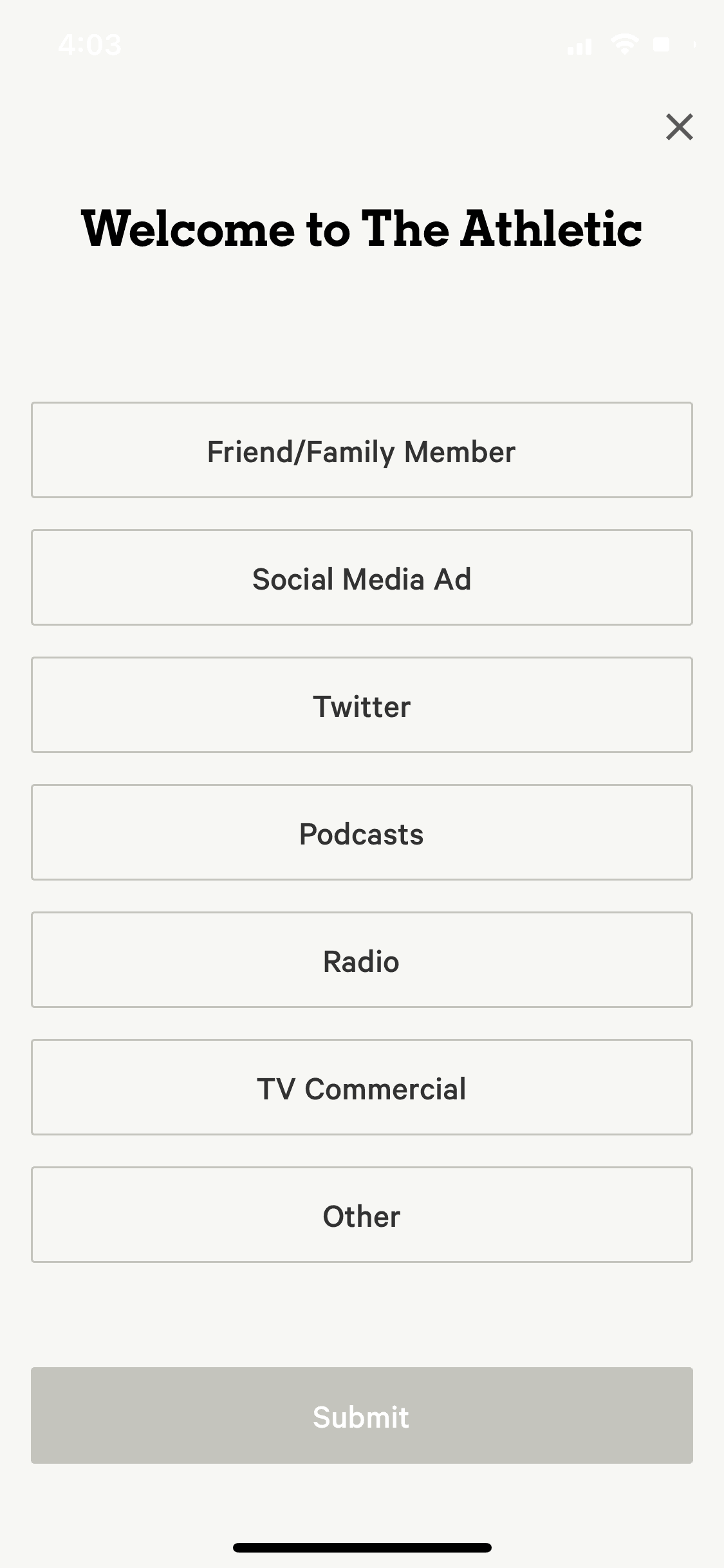 The Athletic iOS Sports interface screenshot 12