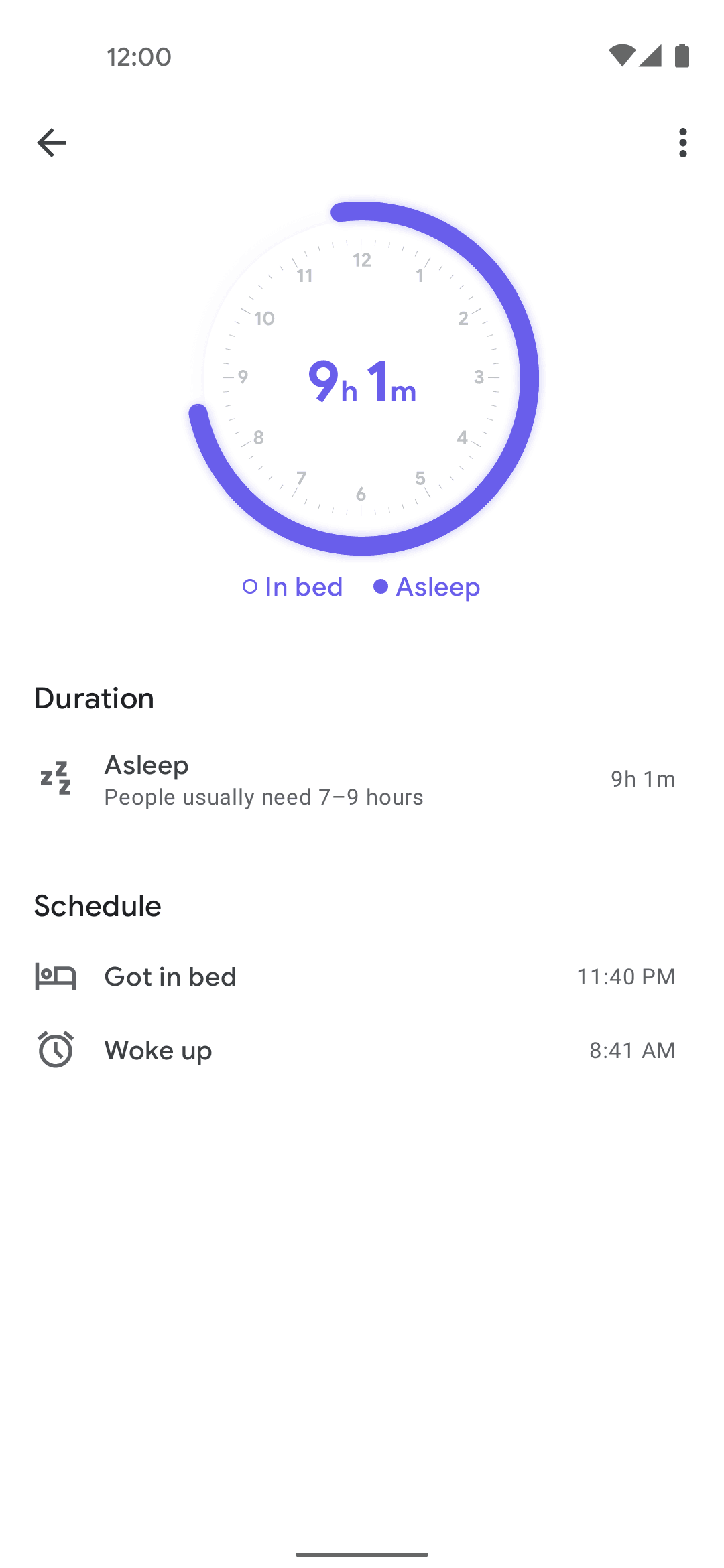 Google Fit Android Health & Fitness interface screenshot 9