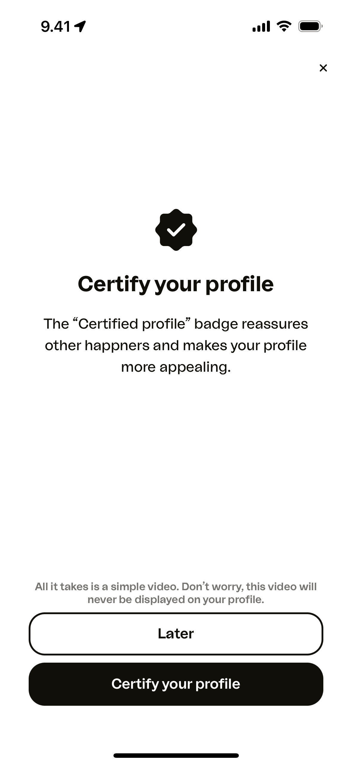 happn iOS Lifestyle interface screenshot 20