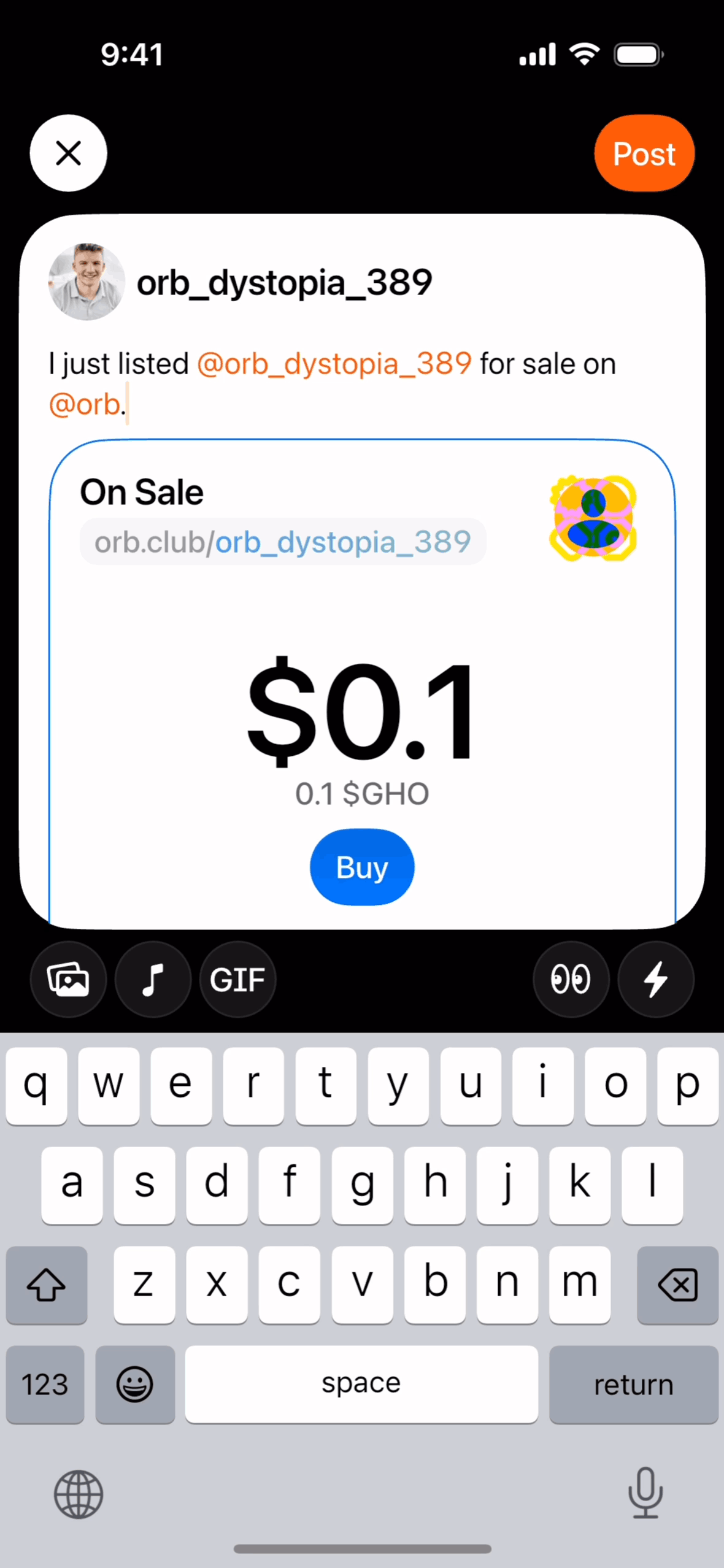 Orb Social iOS Social Networking interface screenshot 20