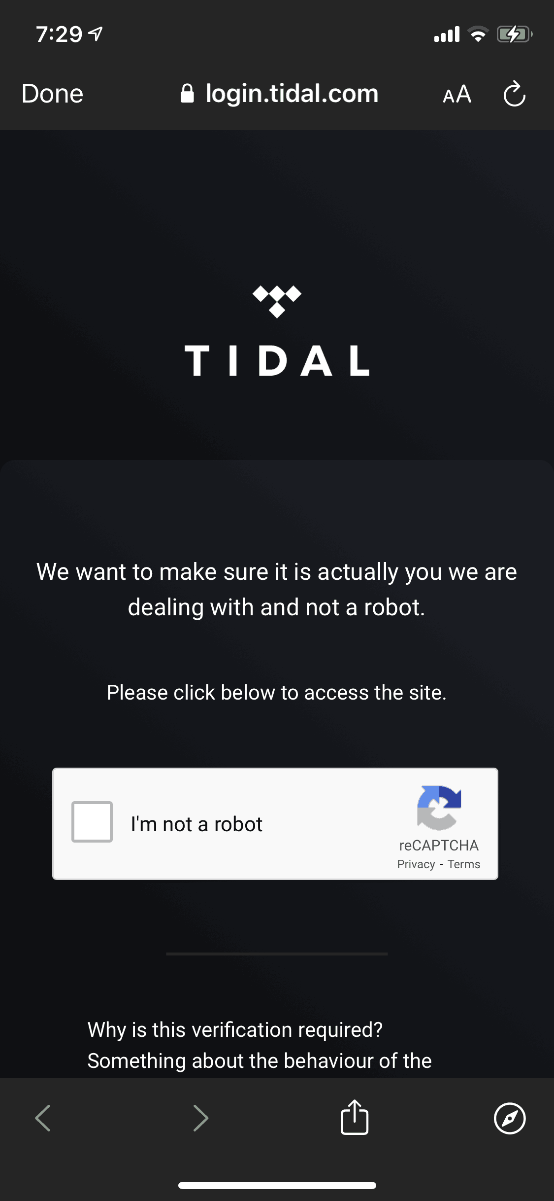 TIDAL iOS Music & Audio interface screenshot 3