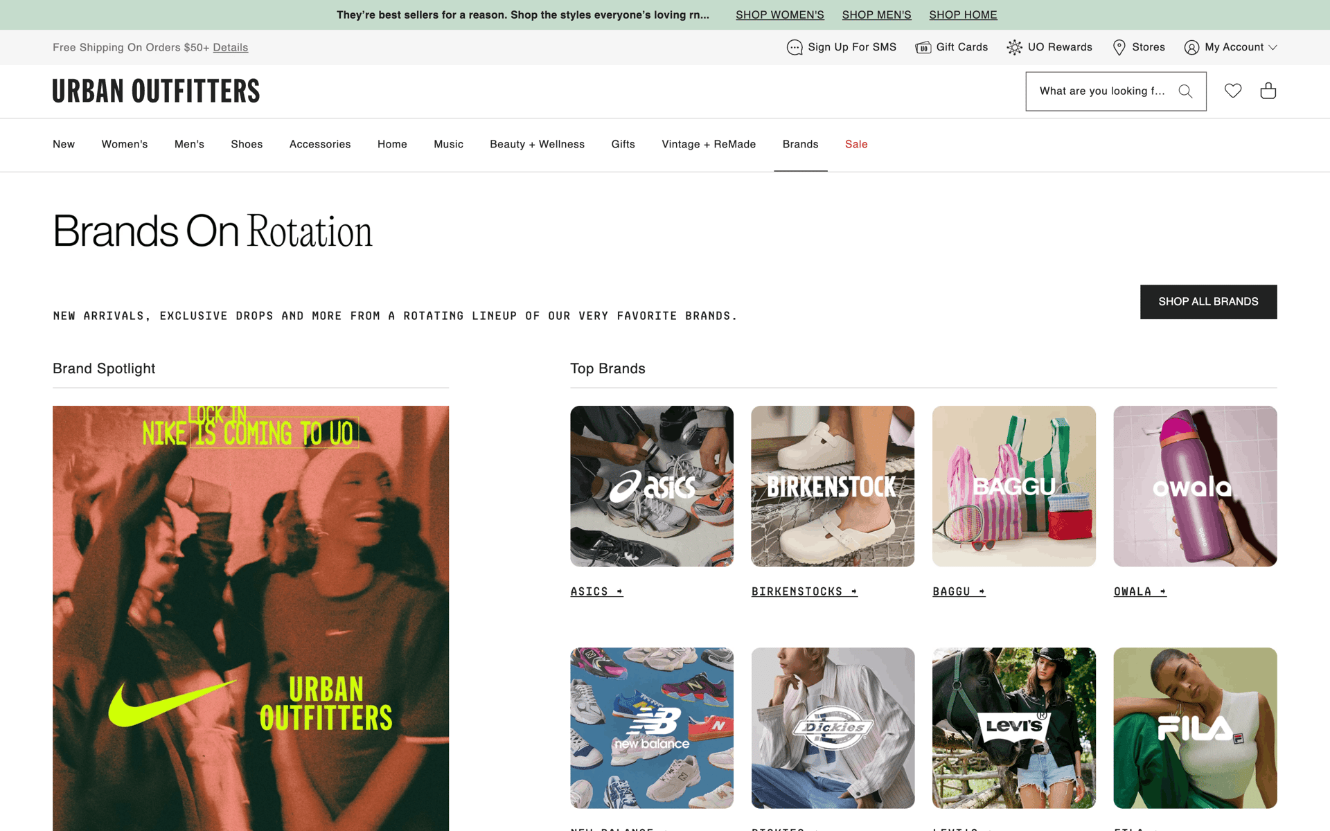Urban Outfitters Web Shopping interface screenshot 3