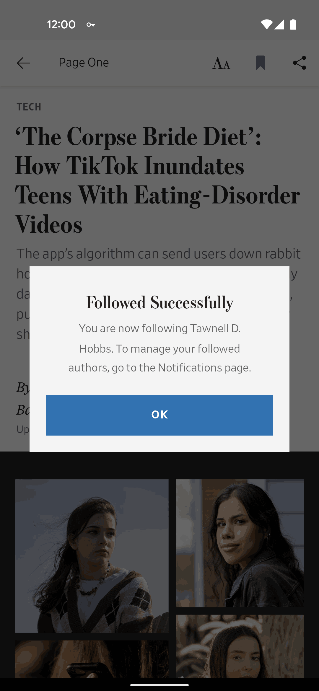 The Wall Street Journal Android News interface screenshot 15