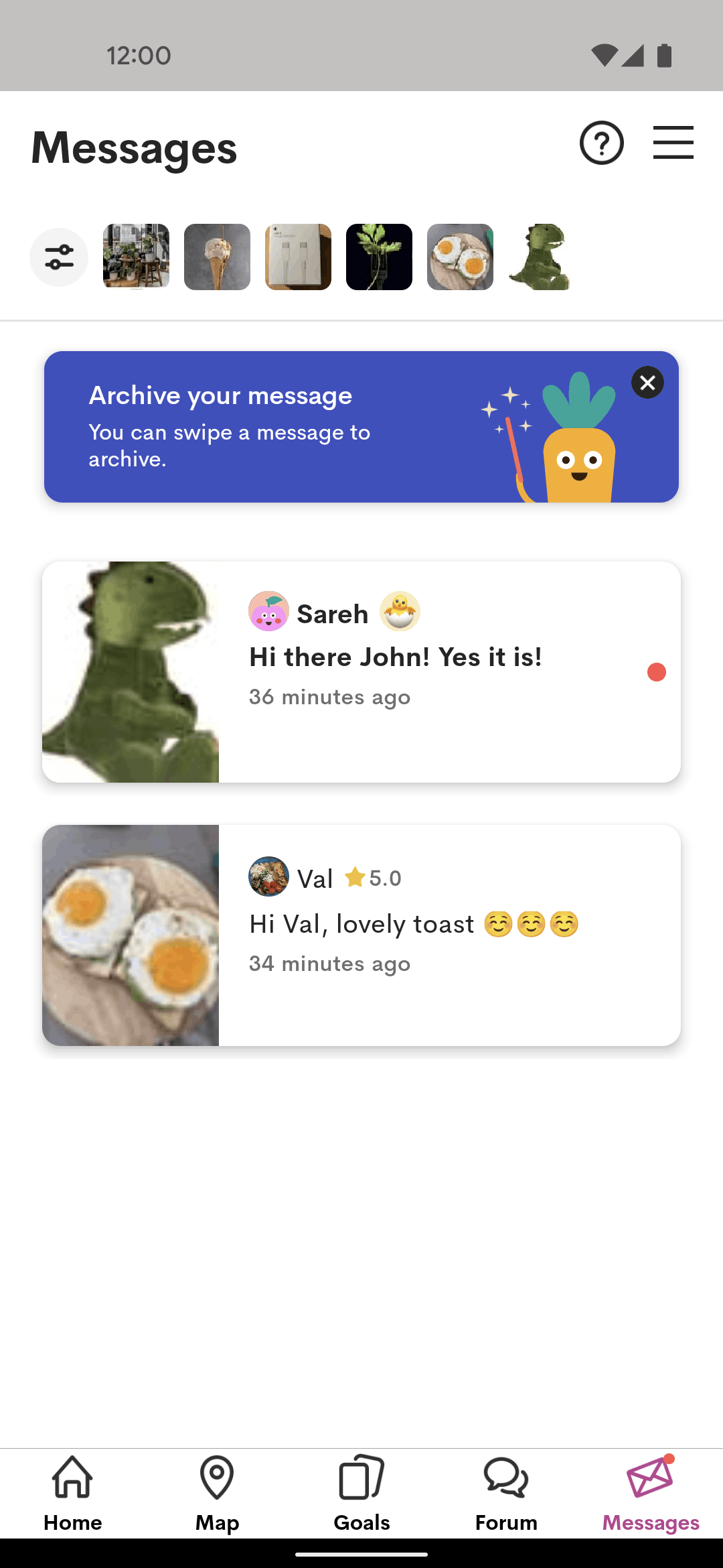OLIO Android Food & Drink interface screenshot 5