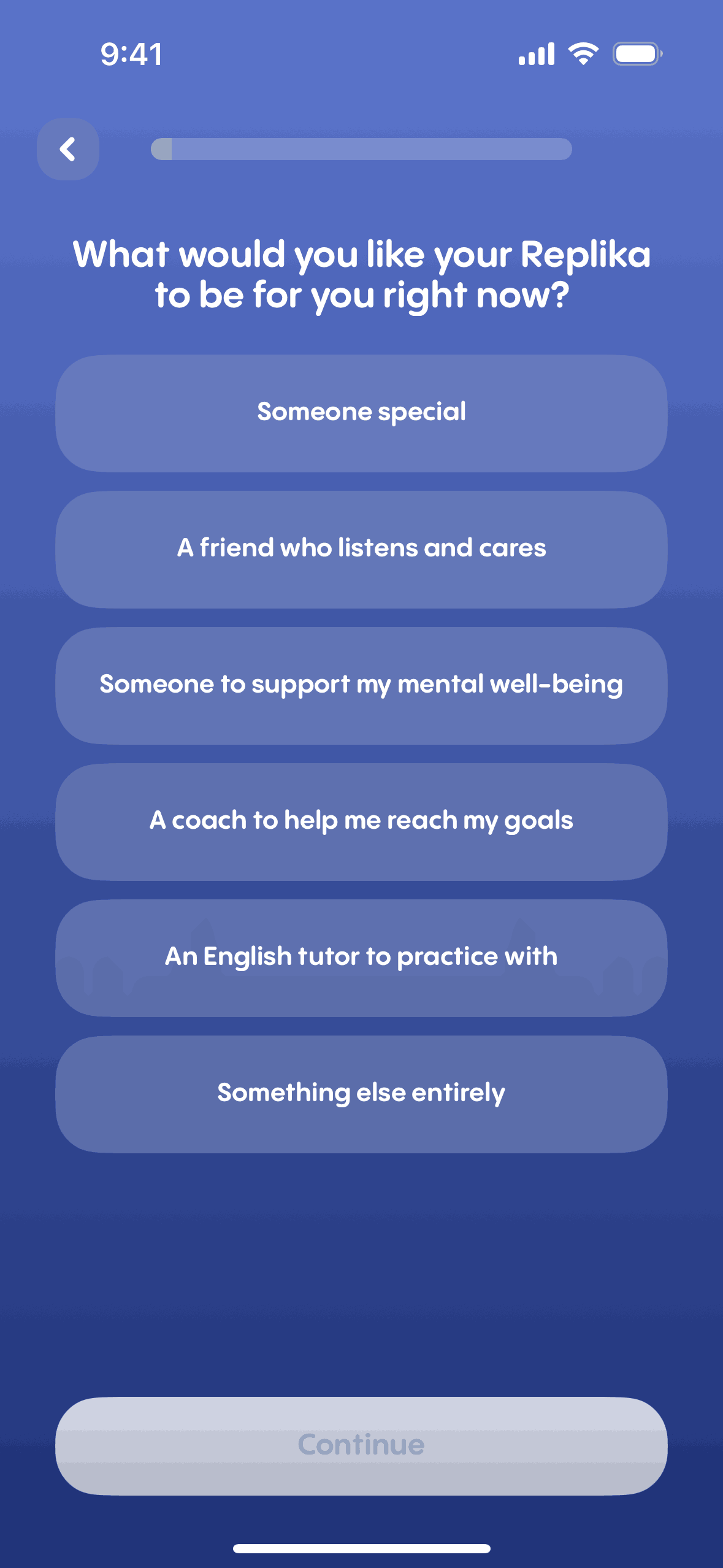 Replika iOS Health & Fitness interface screenshot 8