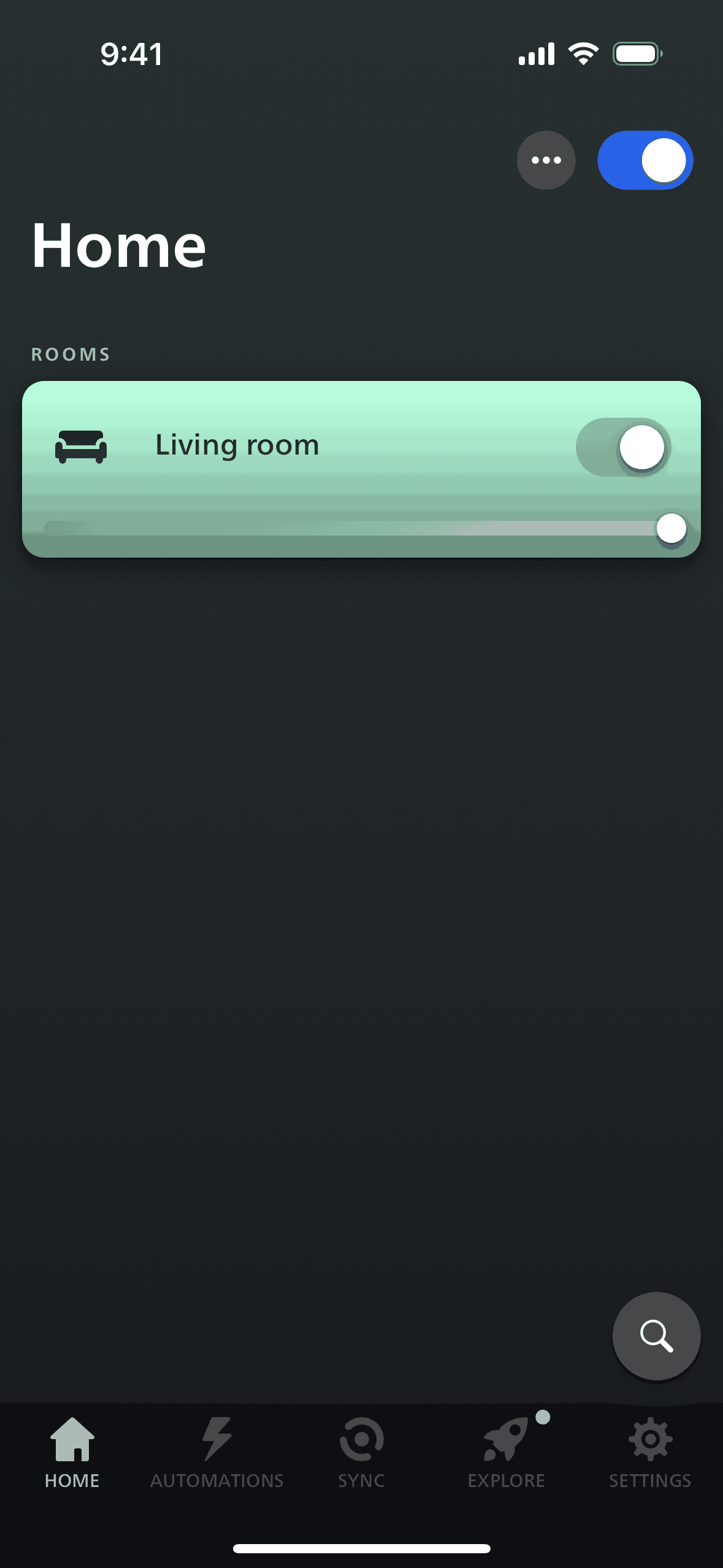 Philips Hue iOS Lifestyle interface screenshot 2