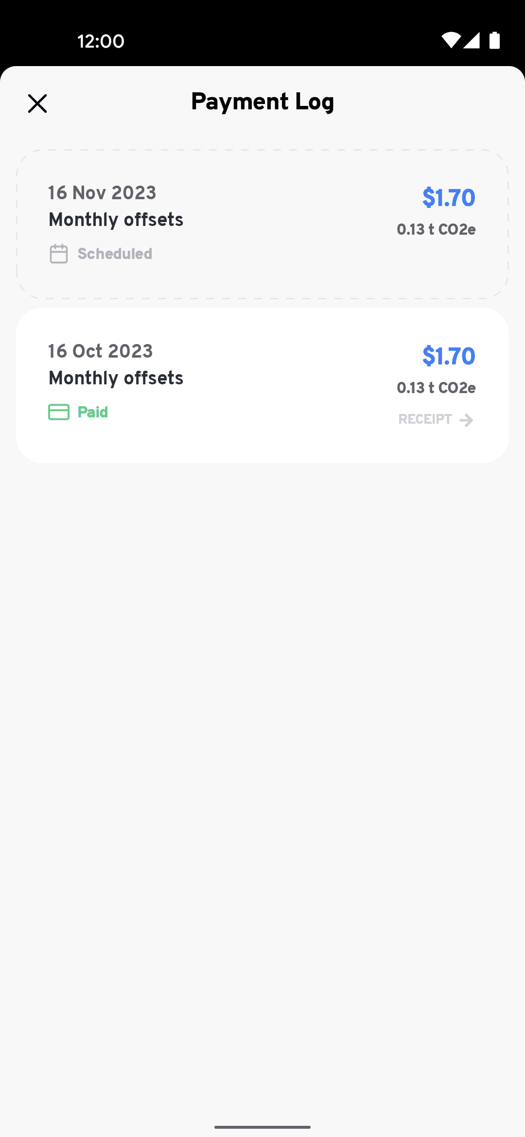 Klima Android Lifestyle interface screenshot 13
