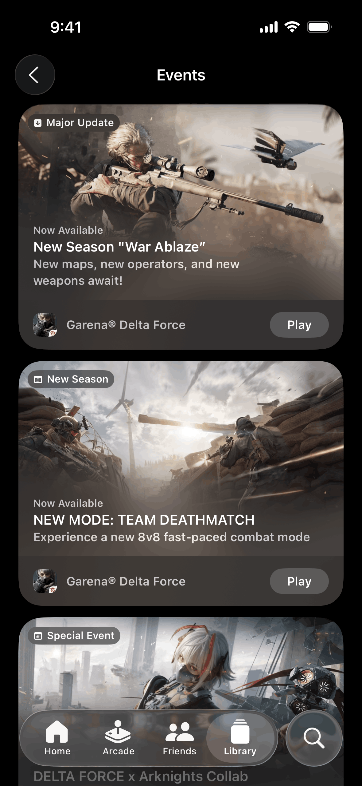 Apple Games iOS Entertainment interface screenshot 17