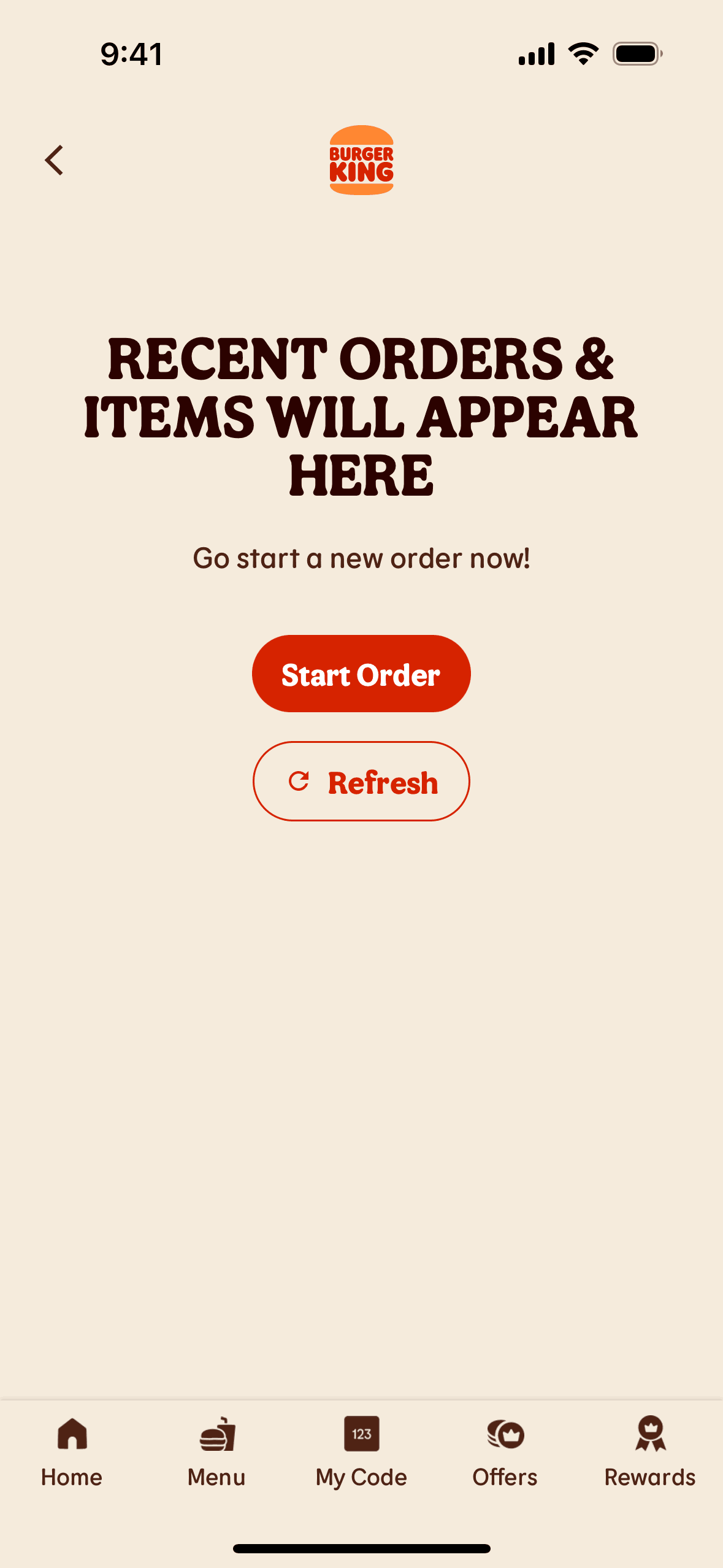 Burger King iOS Food & Drink interface screenshot 21