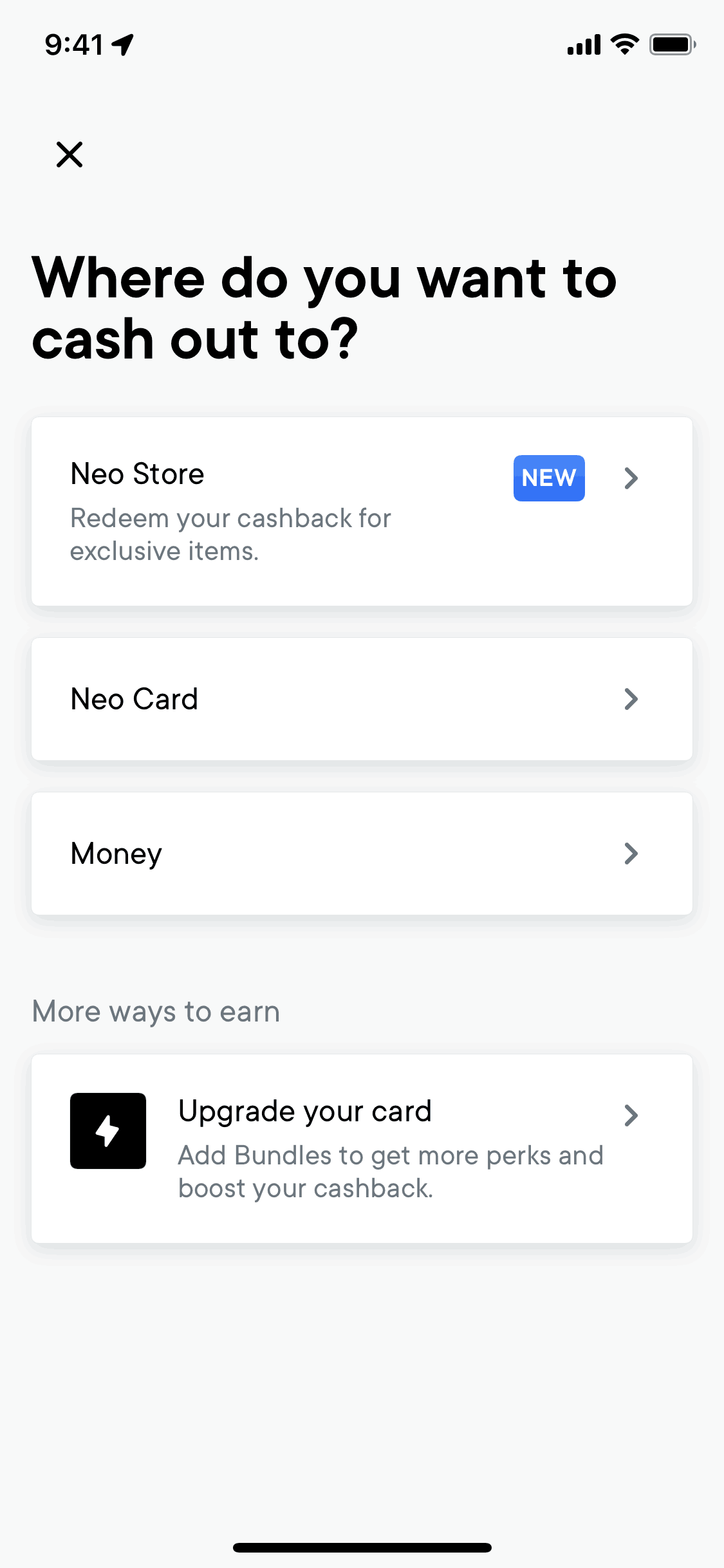 Neo Financial iOS Finance interface screenshot 9