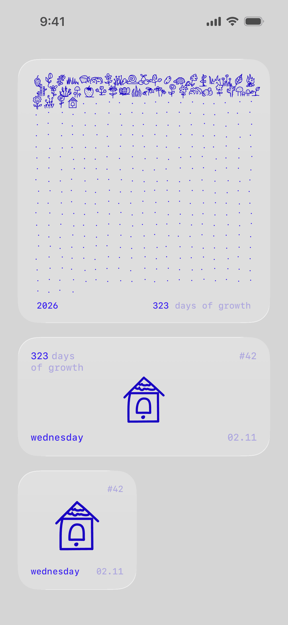 one year iOS Health & Fitness interface screenshot 1
