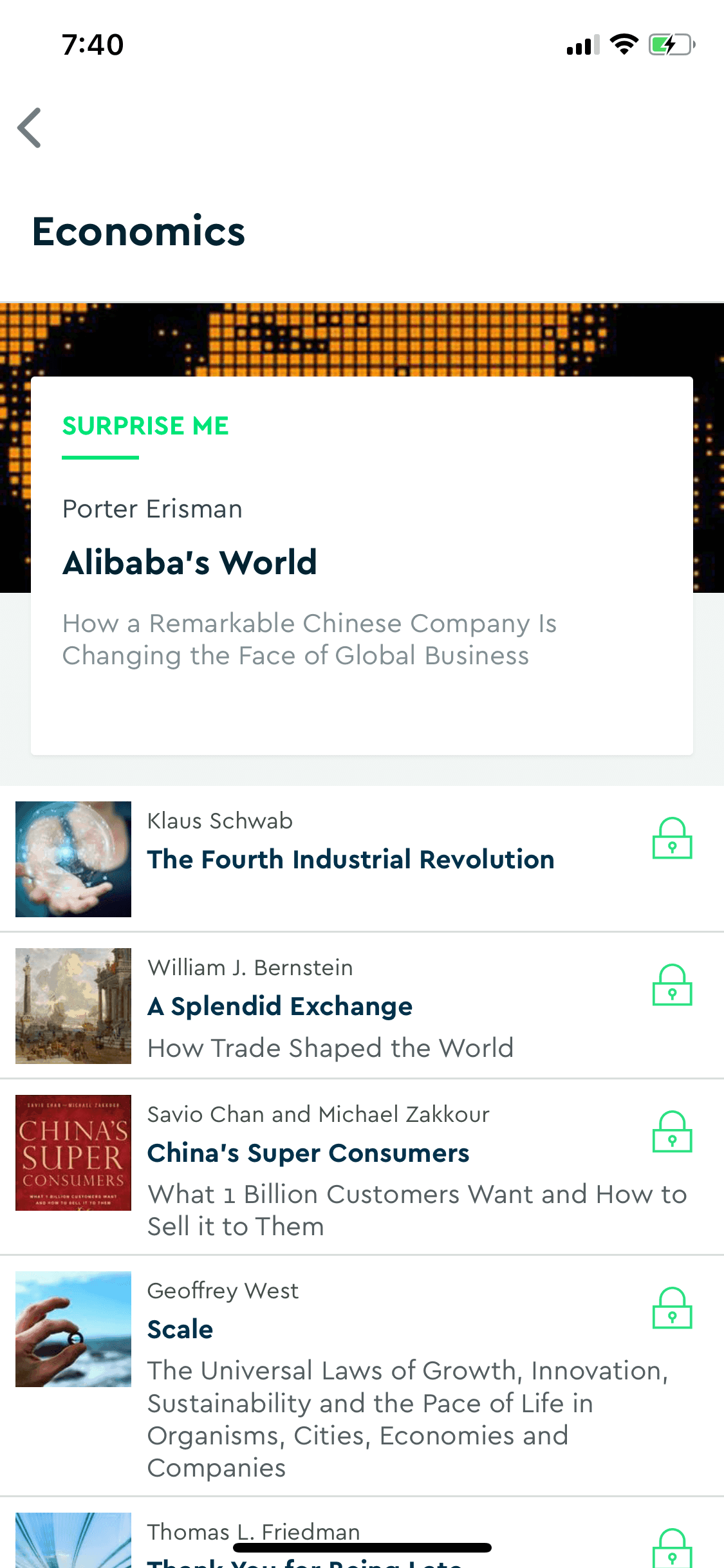 Blinkist iOS Education interface screenshot 16