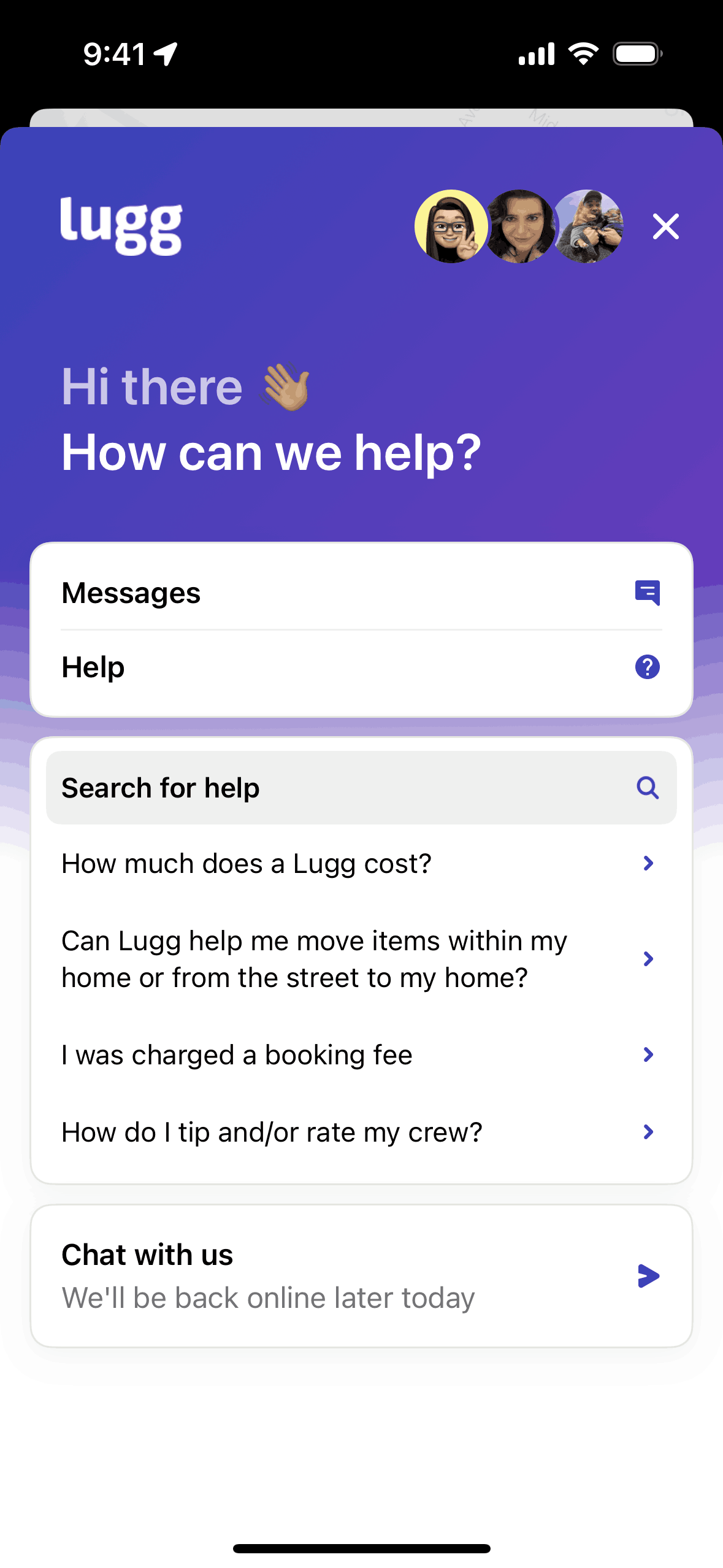 Lugg iOS Lifestyle interface screenshot 15