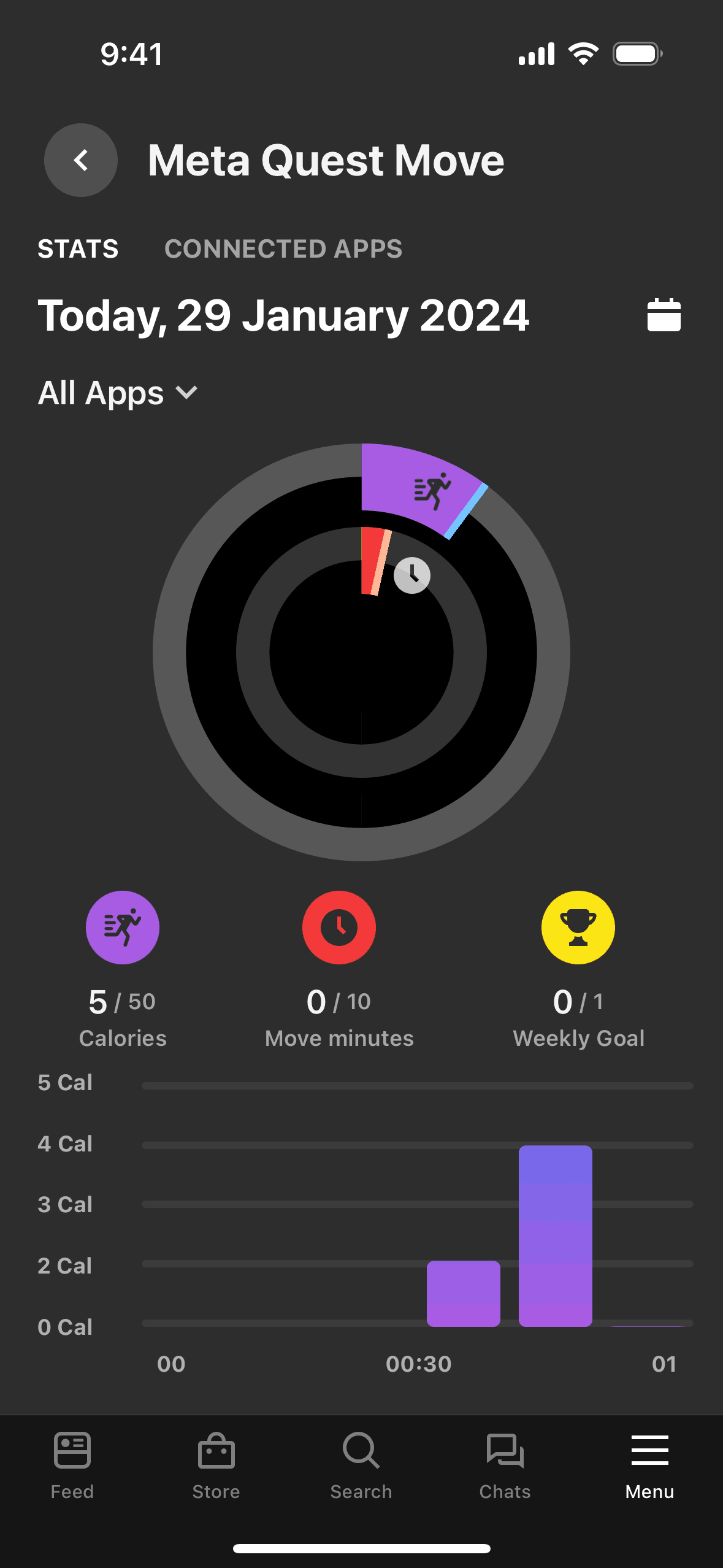 Meta Quest iOS Entertainment interface screenshot 1