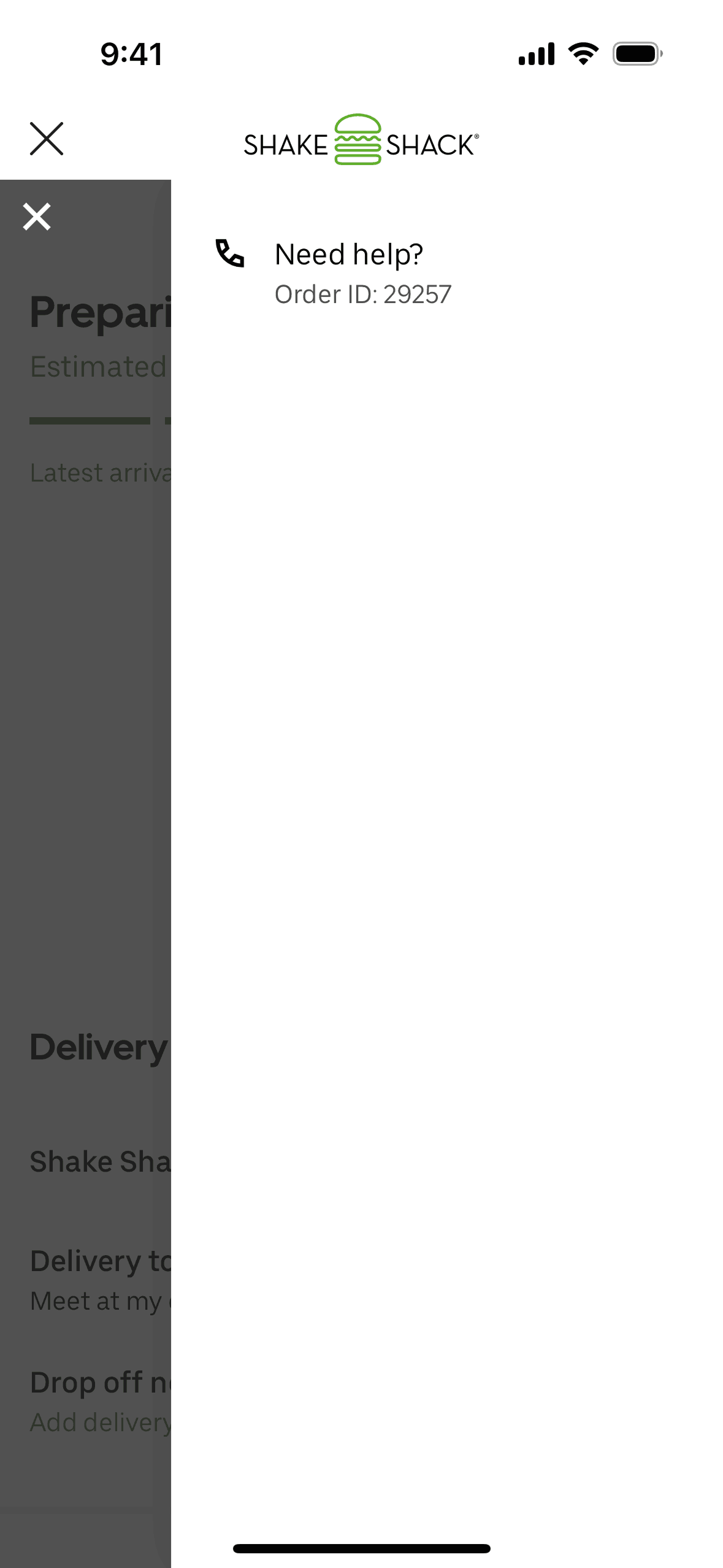 Shake Shack iOS Food & Drink interface screenshot 22