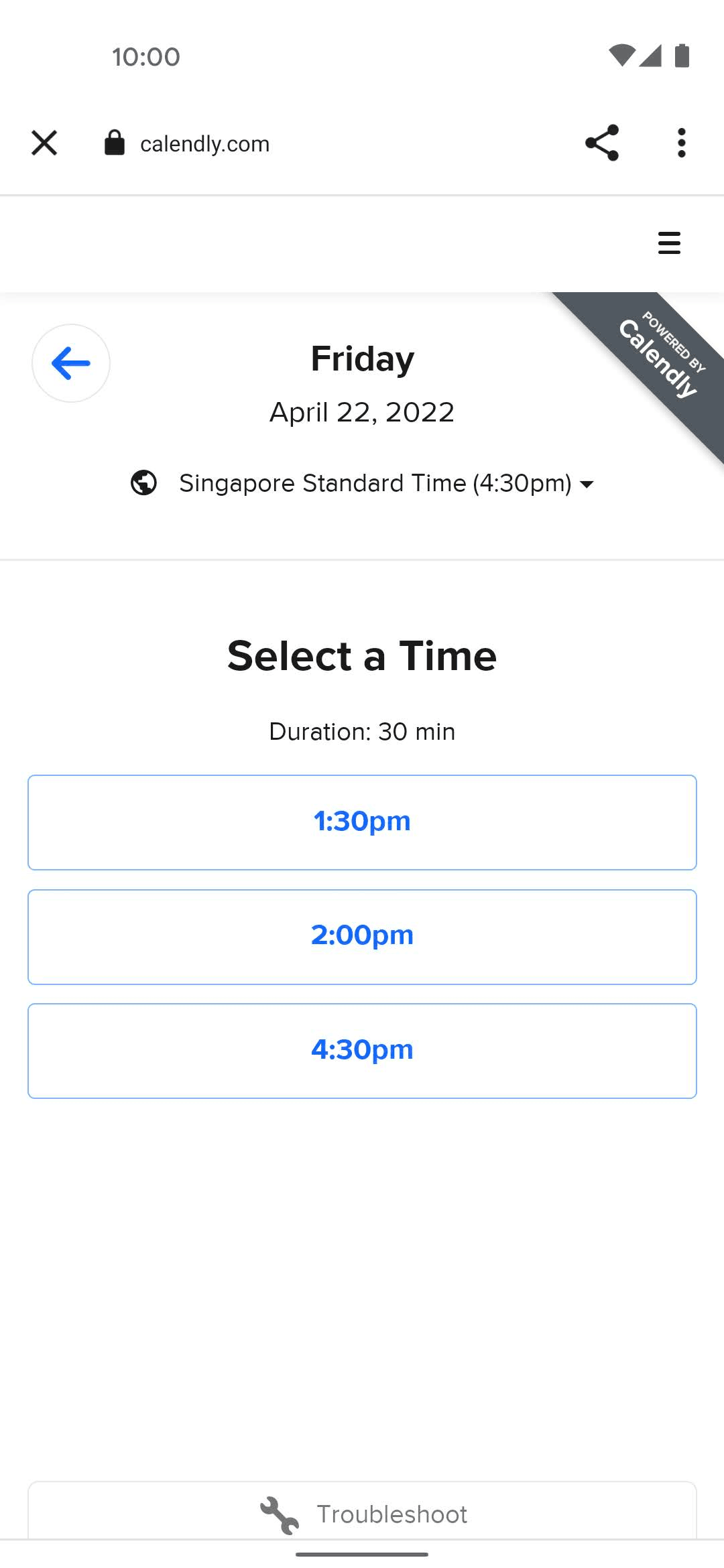 Calendly Android Business interface screenshot 14
