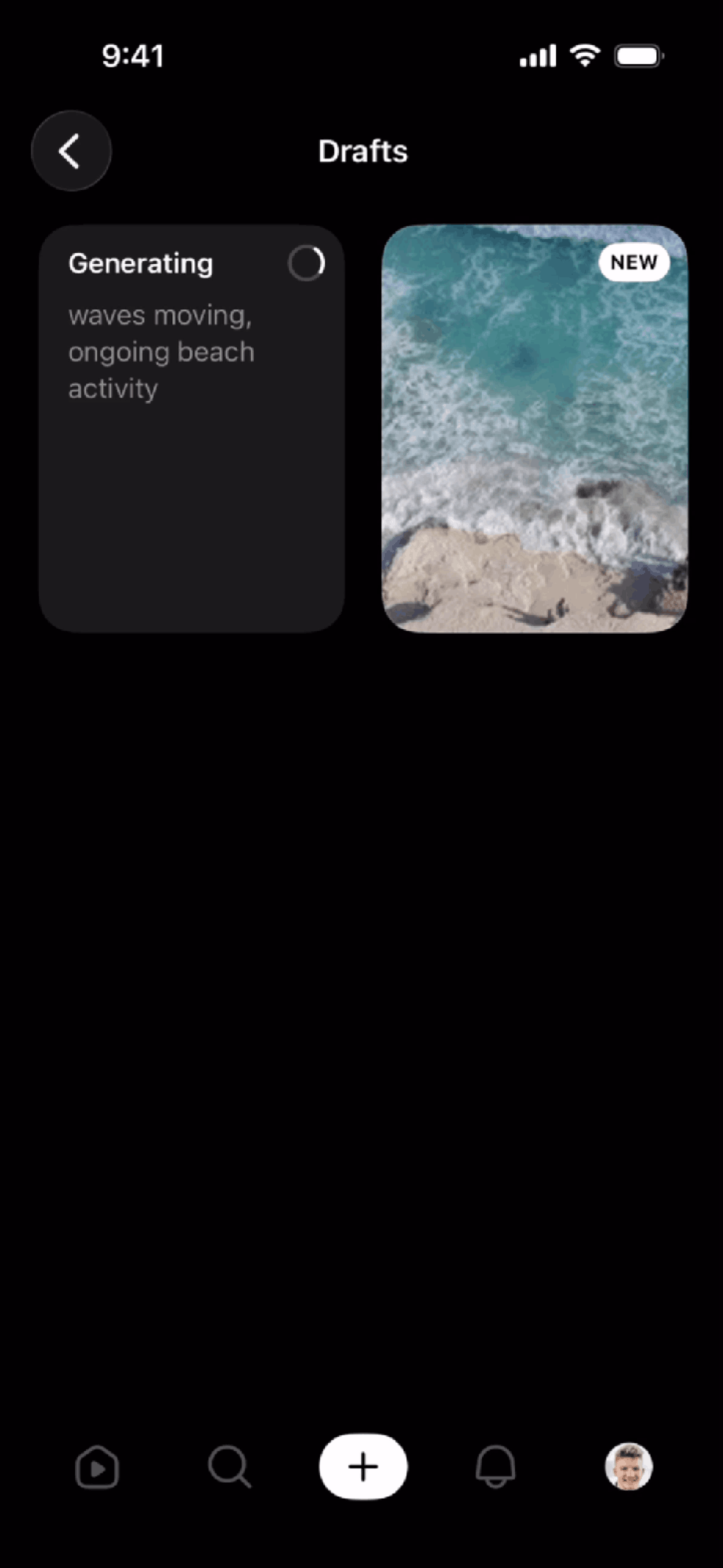 Sora iOS AI interface screenshot 7