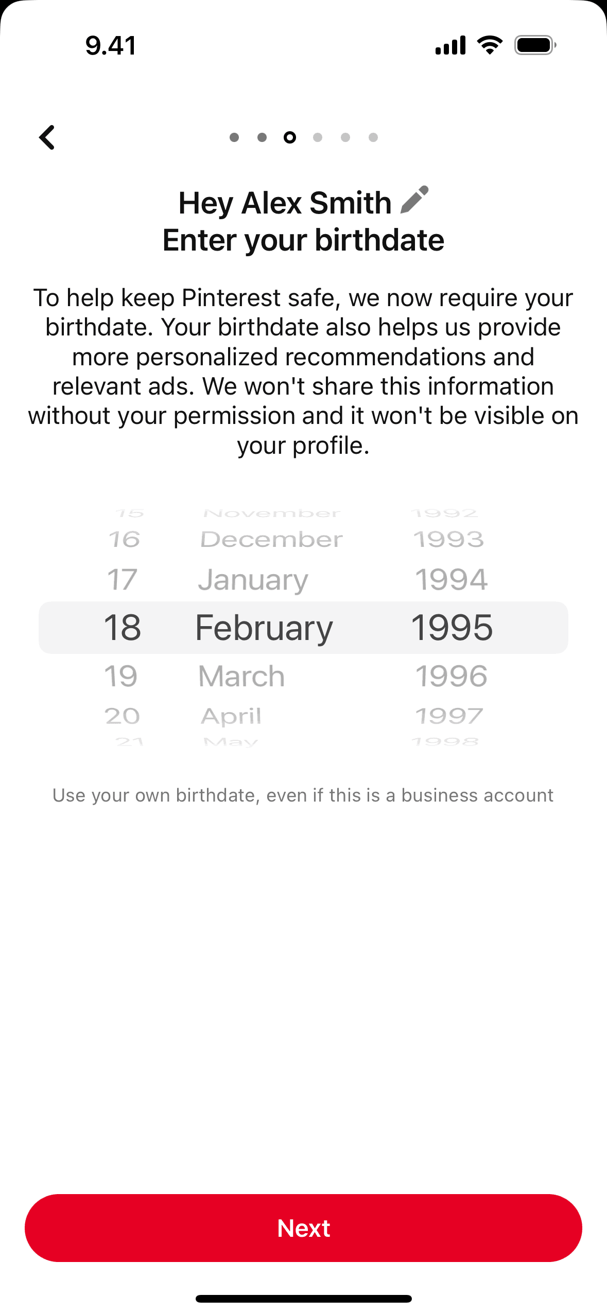 Pinterest iOS Photo & Video interface screenshot 9