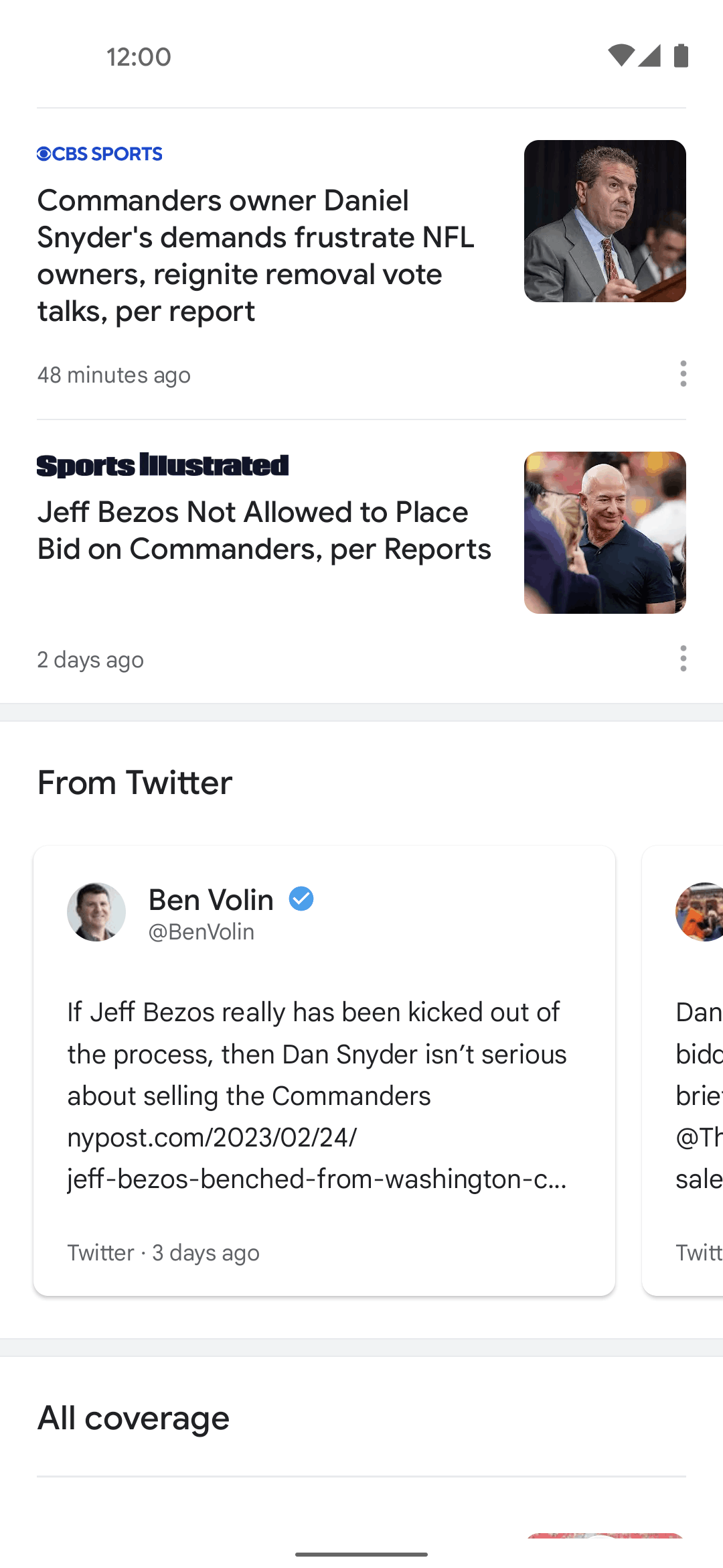 Google News Android News interface screenshot 12
