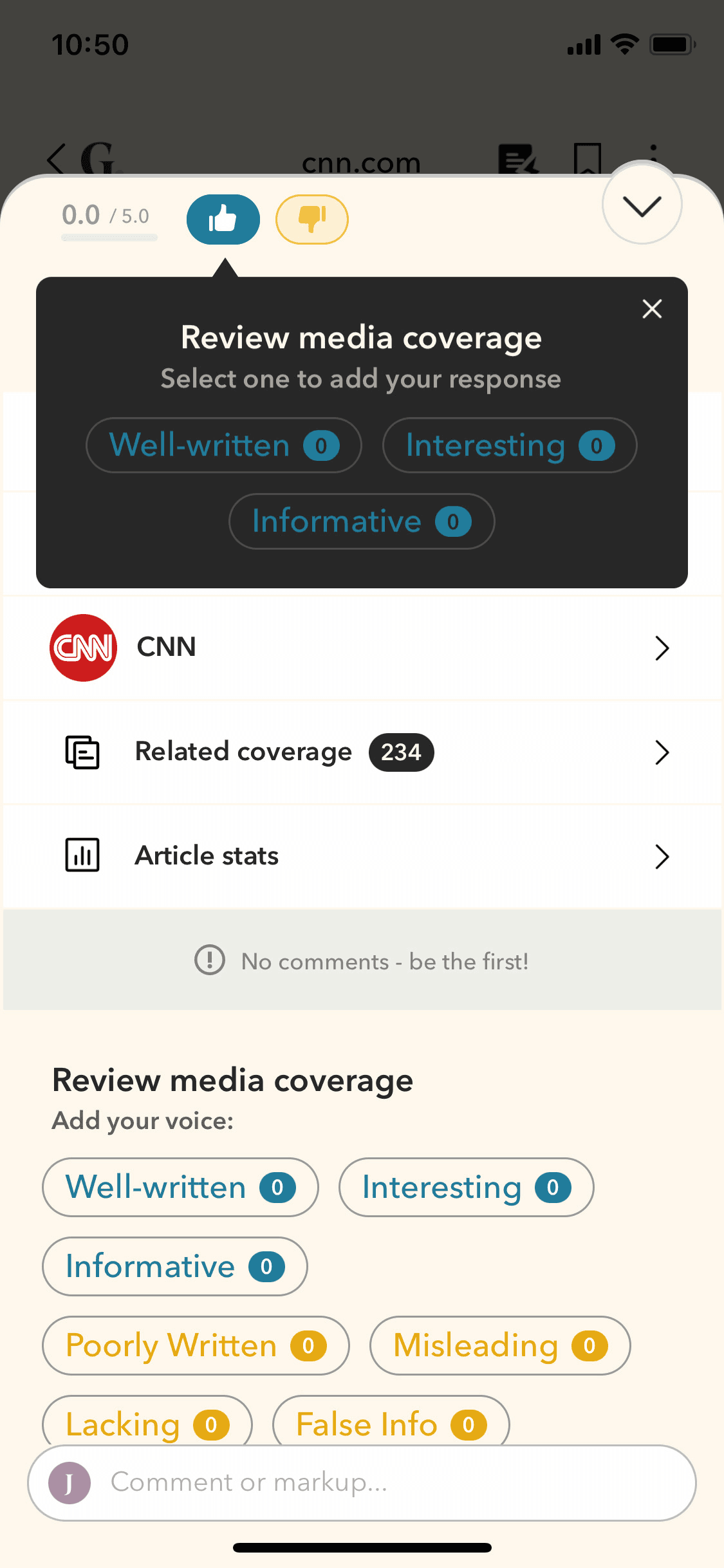 Gawq iOS News interface screenshot 20