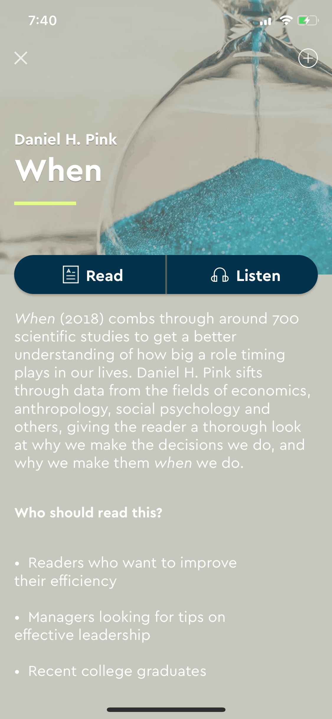 Blinkist iOS Education interface screenshot 18