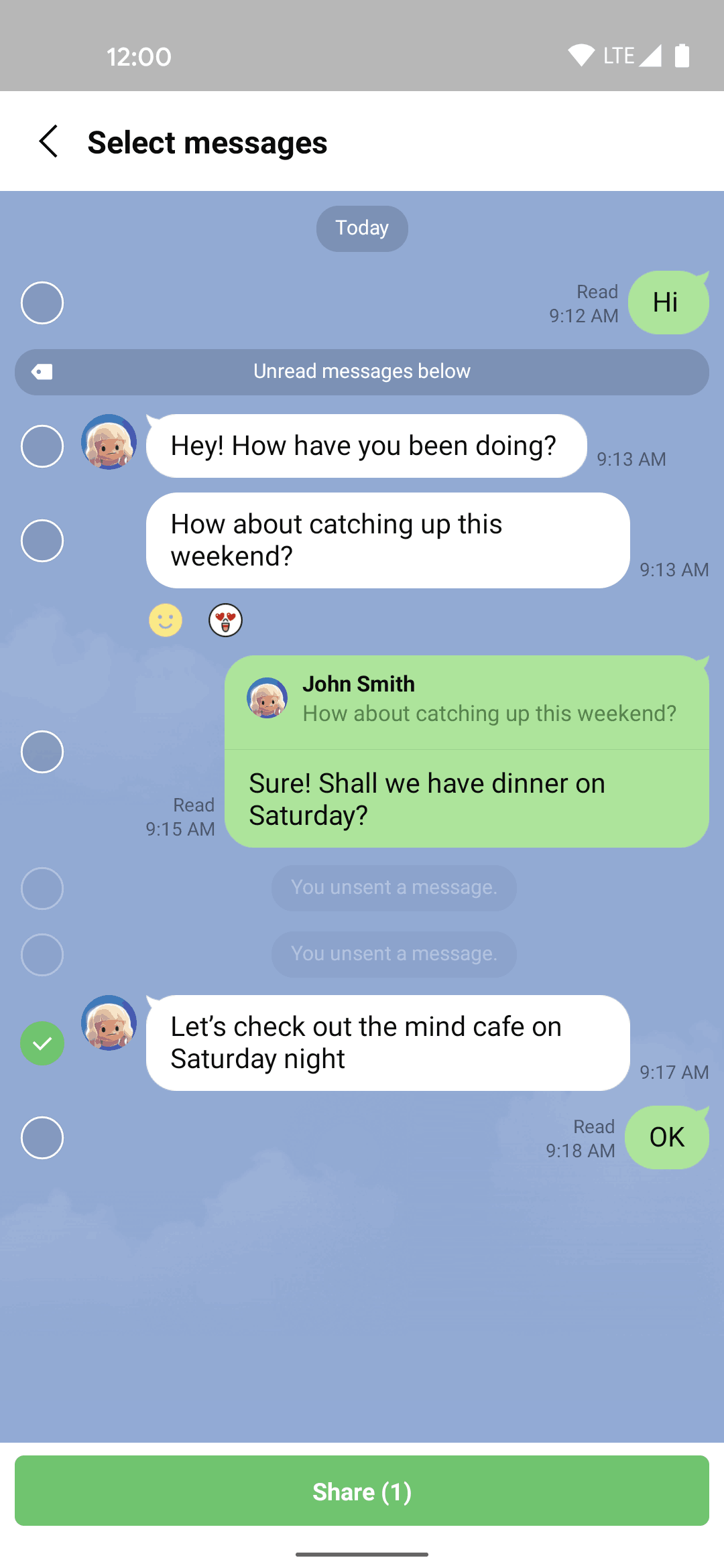 LINE Android Social Networking interface screenshot 7