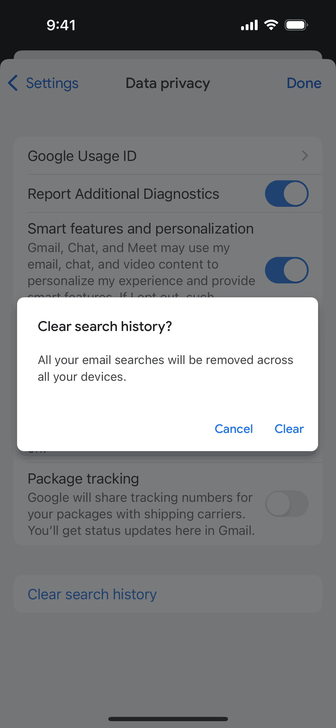Gmail iOS Productivity interface screenshot 12