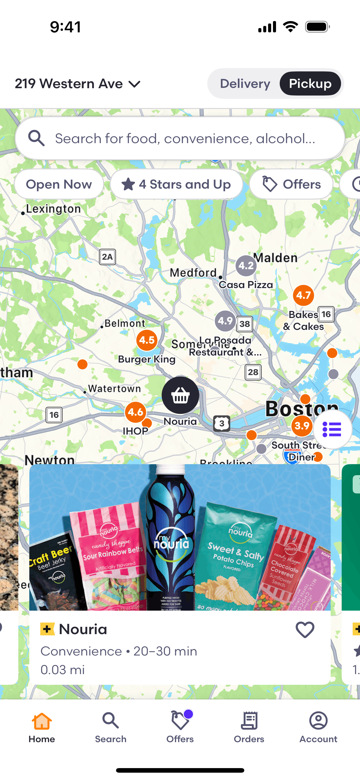 Home on Grubhub (ios) screen 6