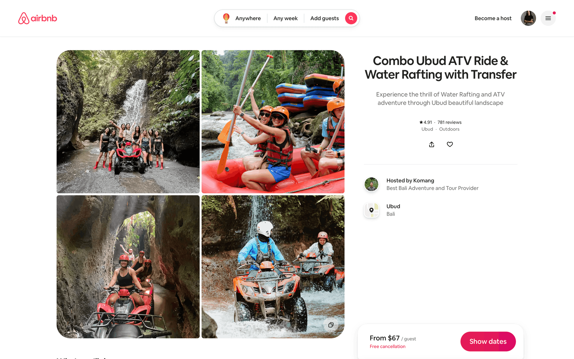 Airbnb Web Real Estate interface screenshot 3