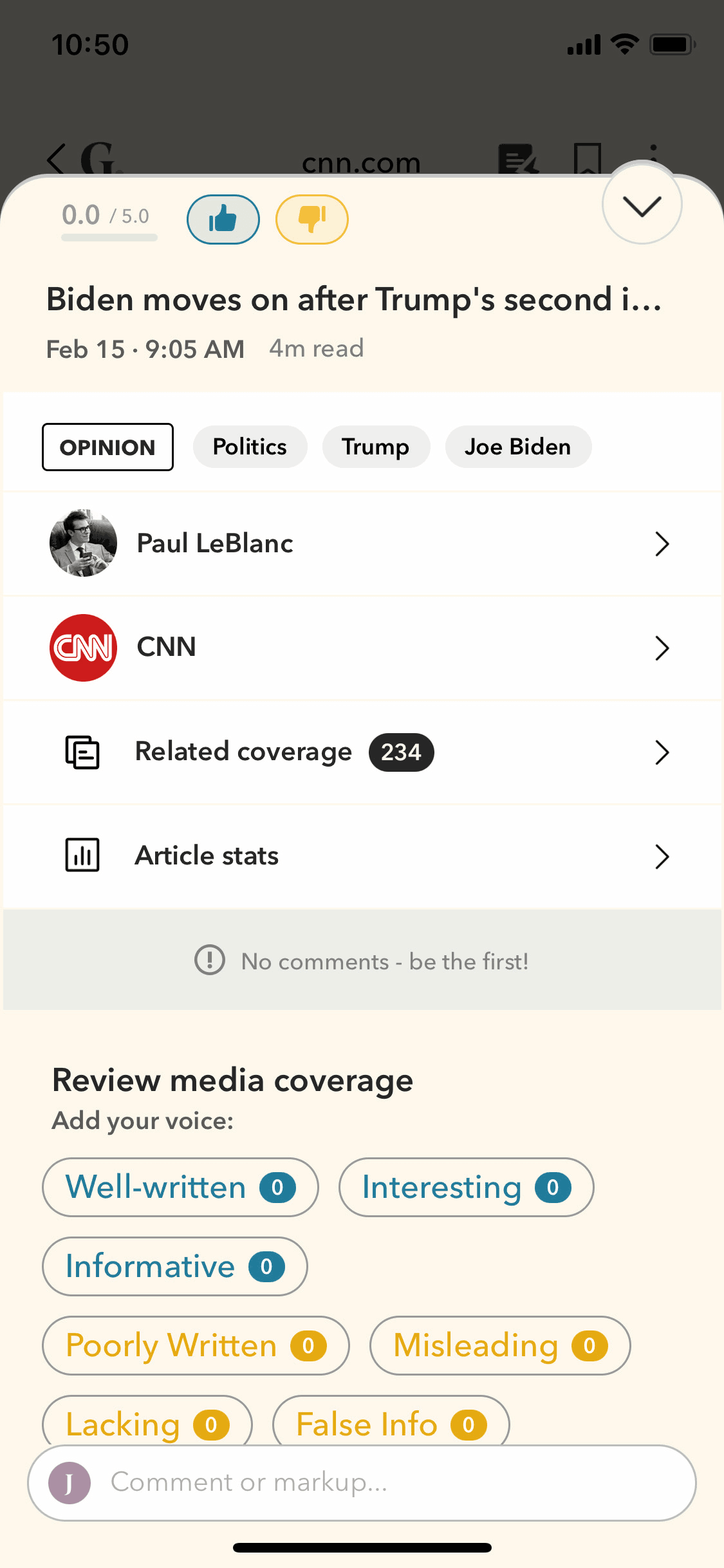 Gawq iOS News interface screenshot 19