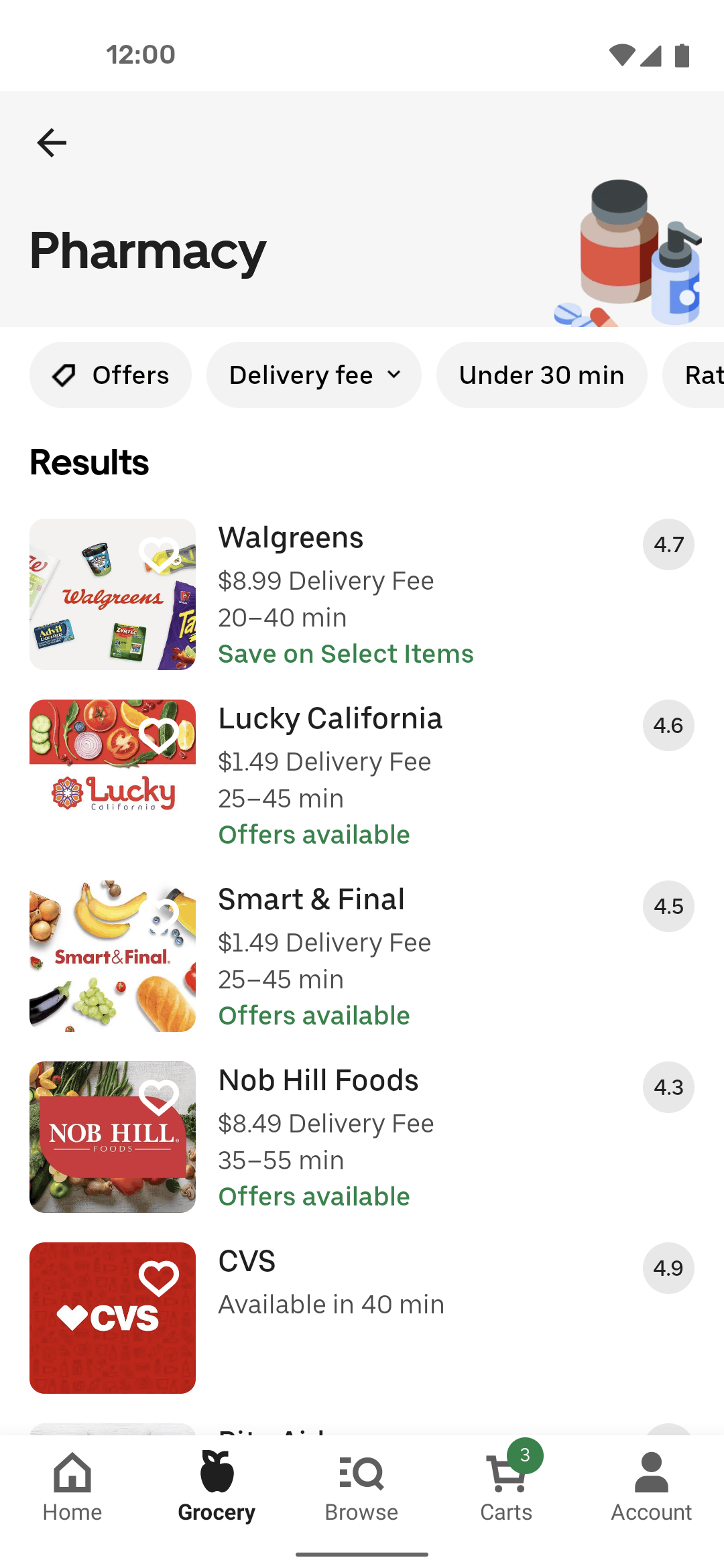 Uber Eats Android Food & Drink interface screenshot 3