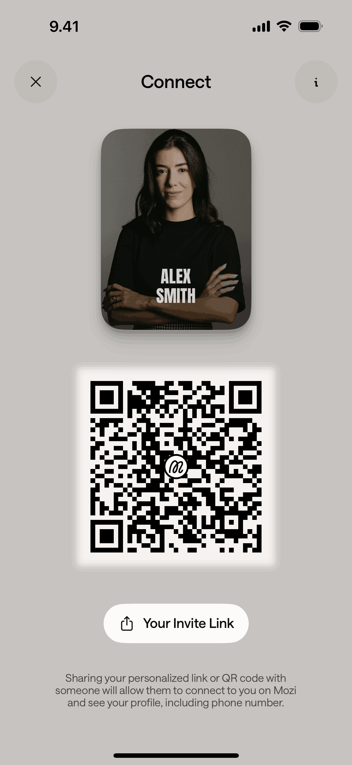 Mozi iOS Social Networking interface screenshot 14