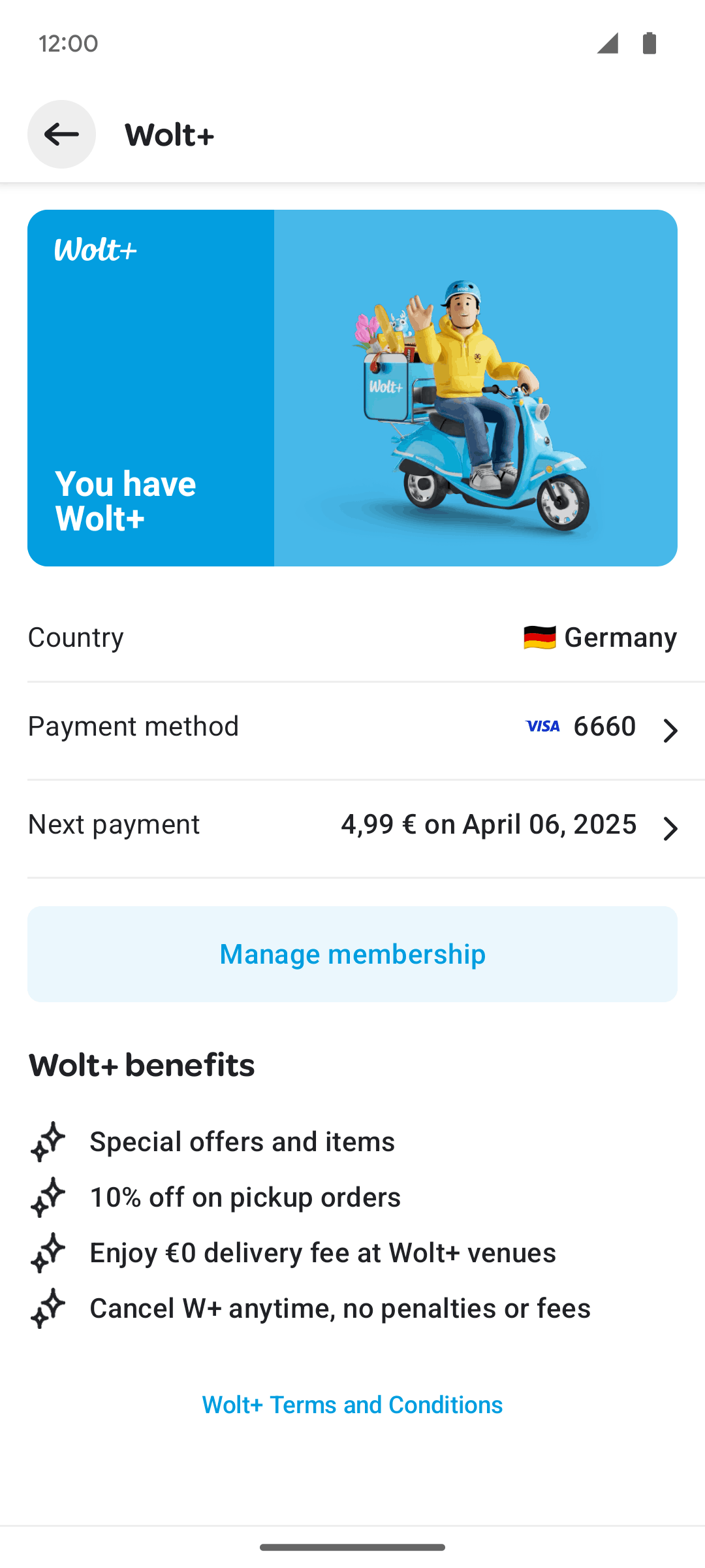 Wolt Delivery Android Food & Drink interface screenshot 12