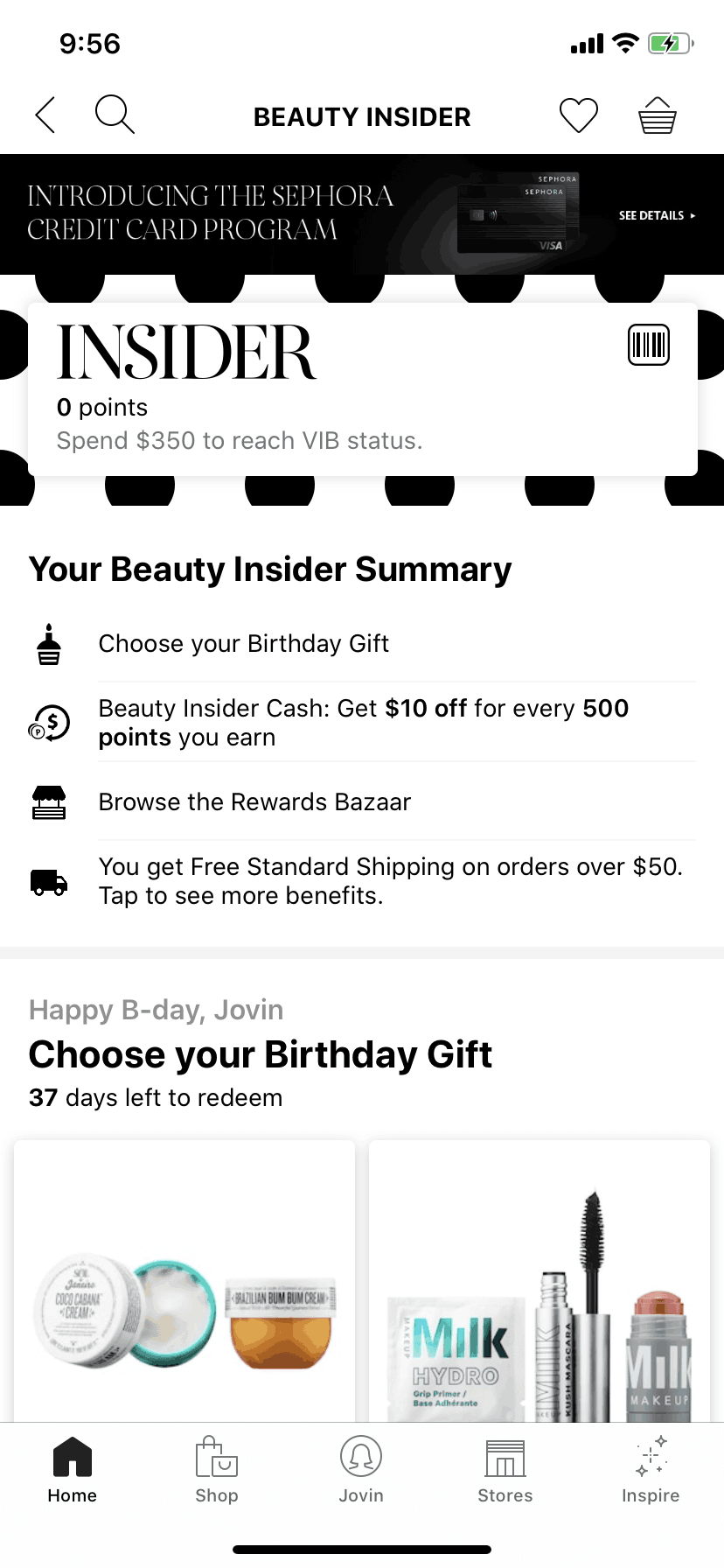 Sephora iOS Shopping interface screenshot 16