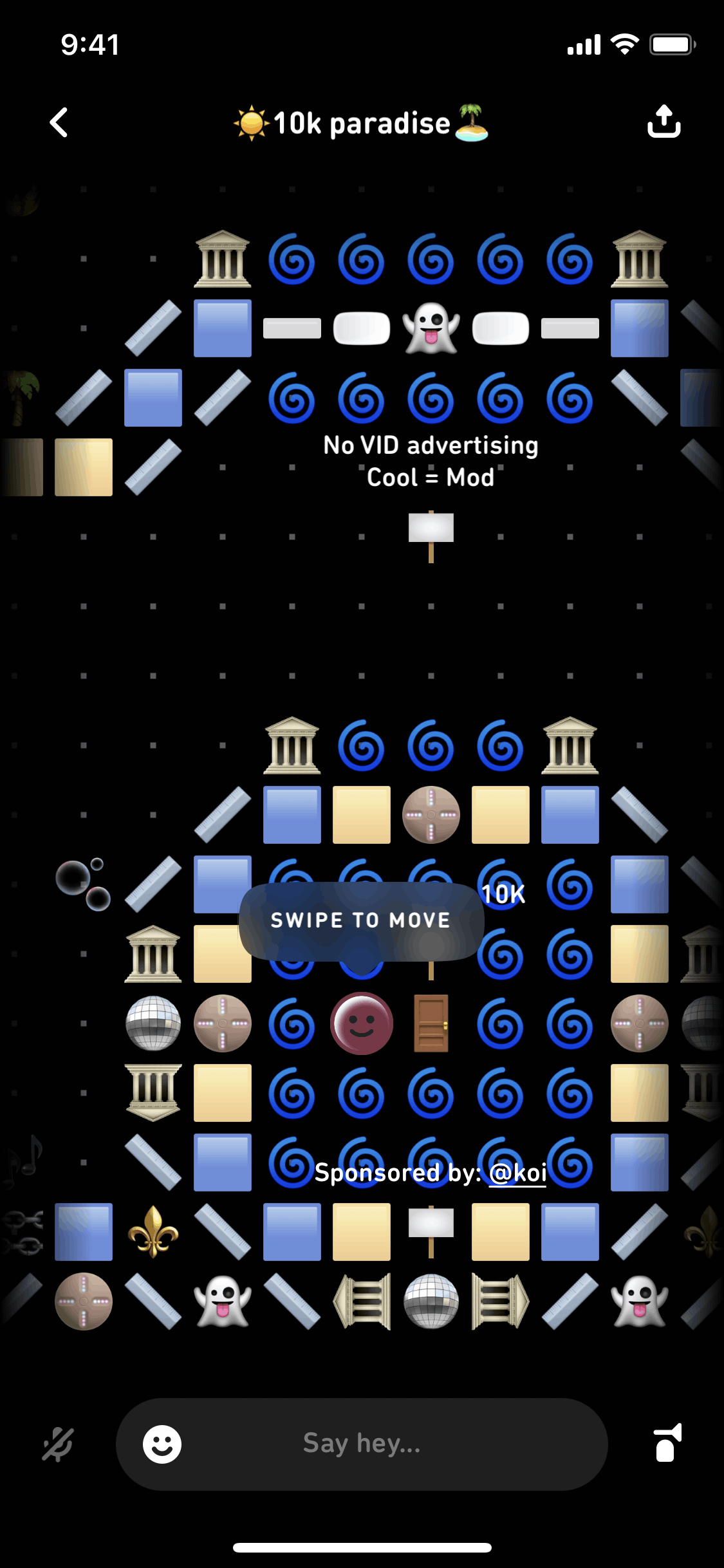 10K paradise on Sonar (ios) screen 2