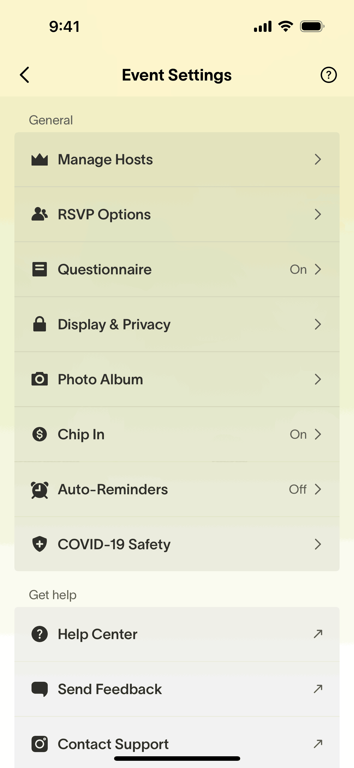 Partiful iOS Lifestyle interface screenshot 24