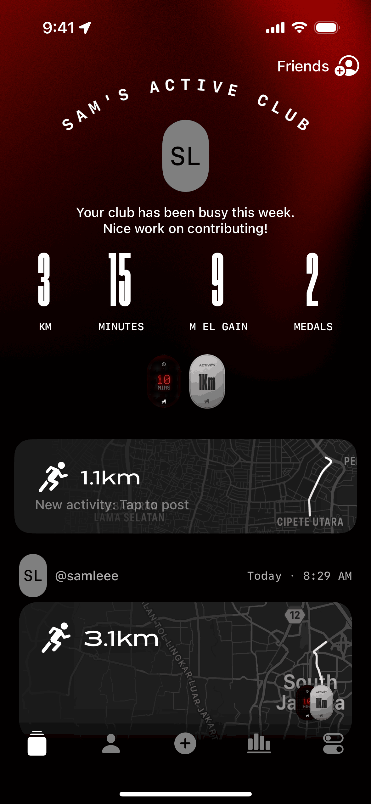 Any Distance iOS Health & Fitness interface screenshot 2