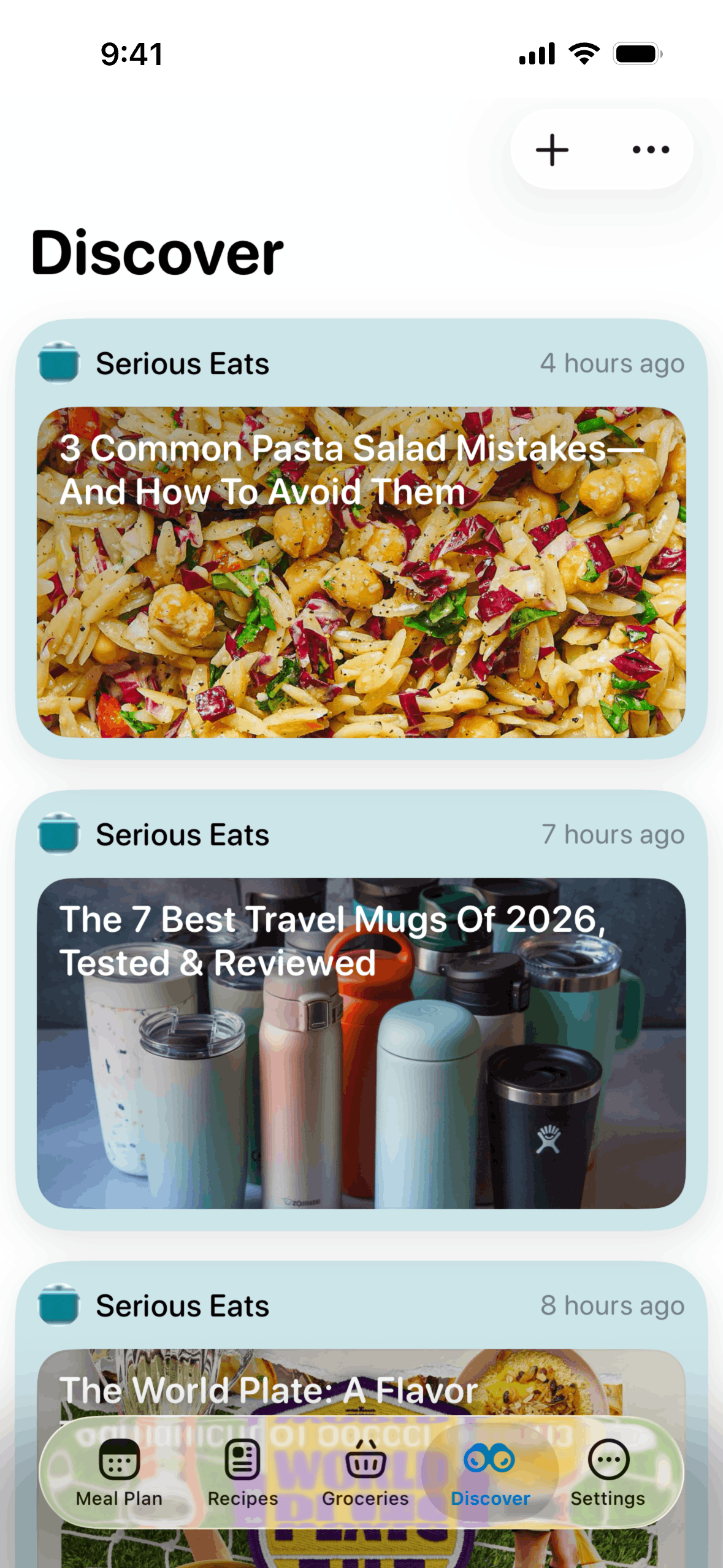 Crouton iOS Food & Drink interface screenshot 3