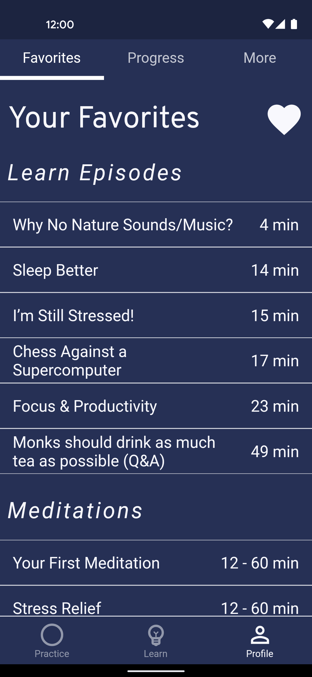Brightmind Android Health & Fitness interface screenshot 14