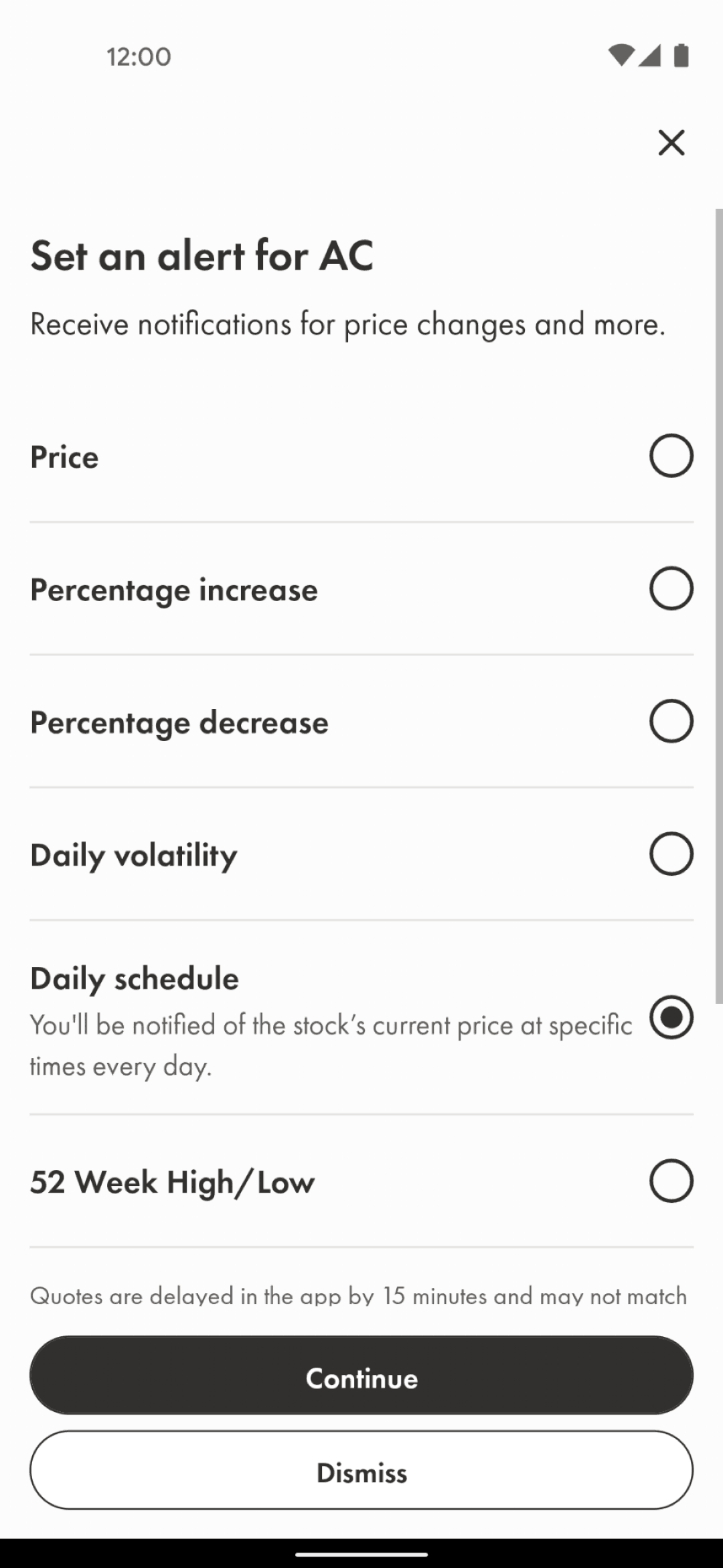 Wealthsimple Android Finance interface screenshot 16