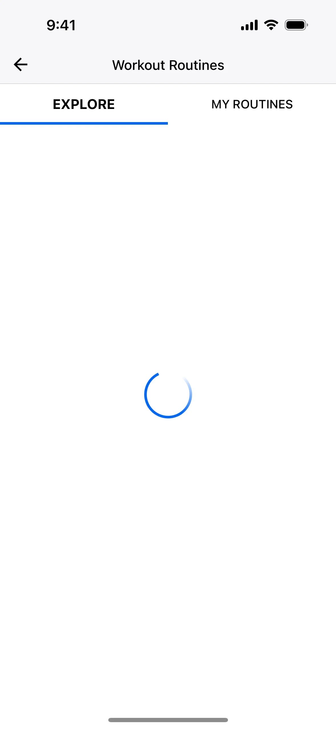 Workouts on MyFitnessPal (ios) screen 2
